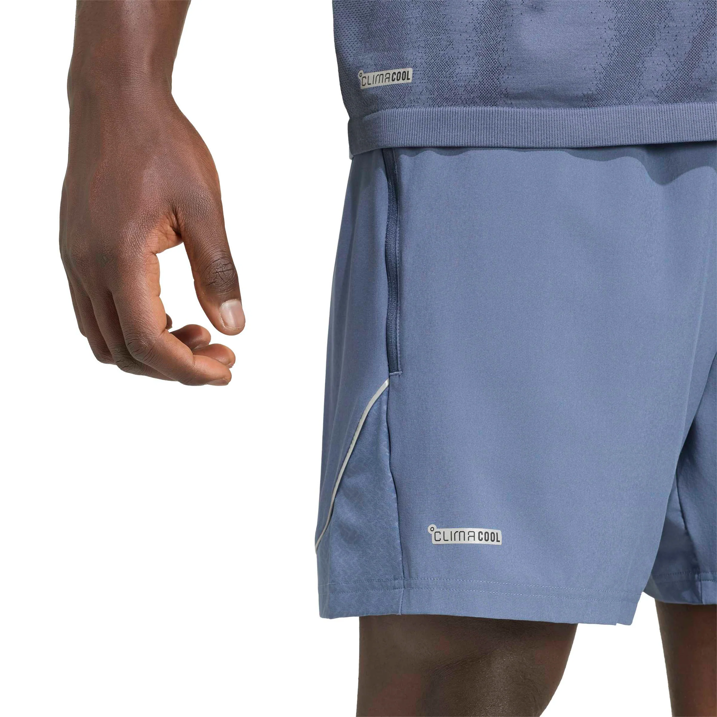 7Inch Tech Shorts Hombres - azul-gris - Image 5