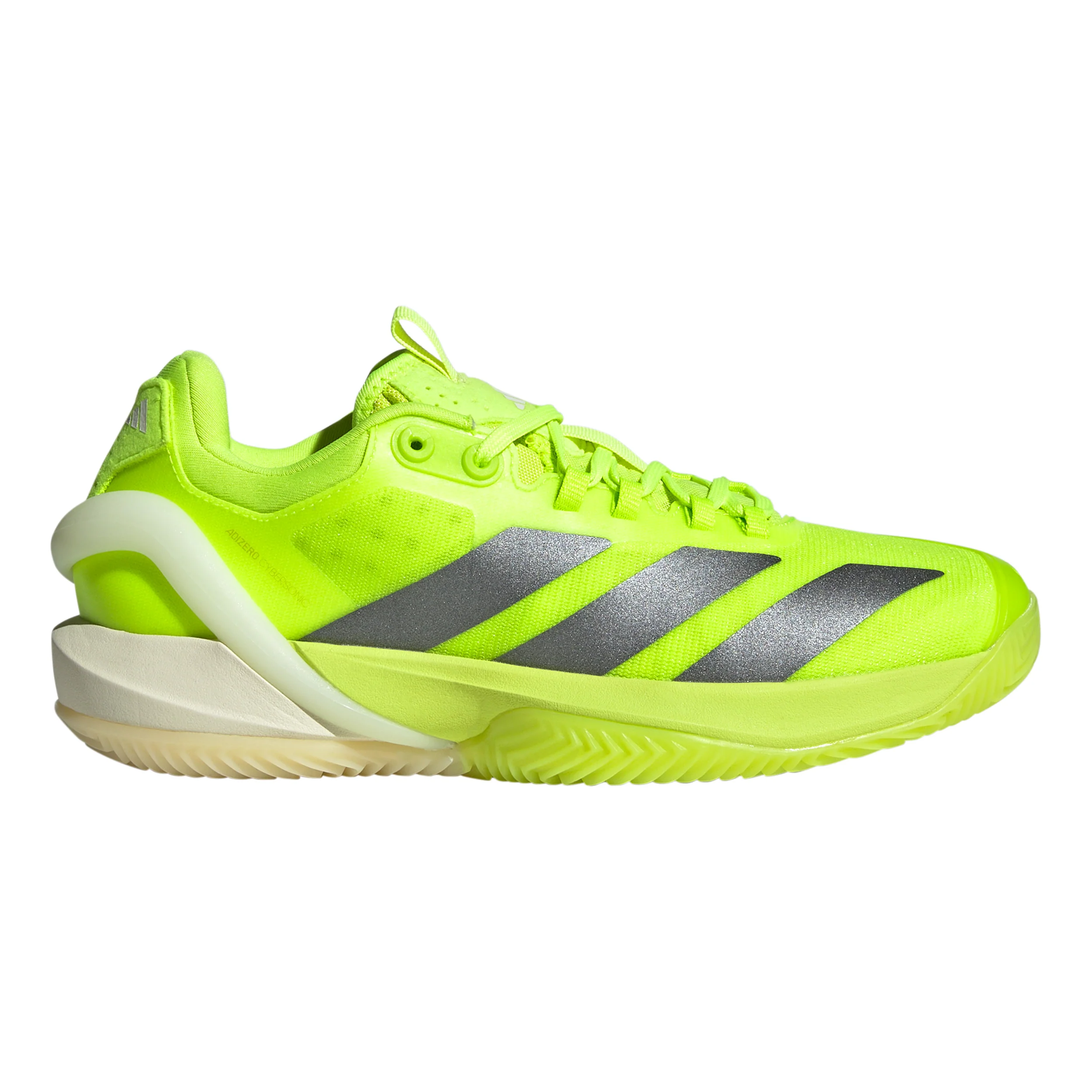 adizero Cybersonic Zapatilla tierra batida Mujeres - lima, plateado