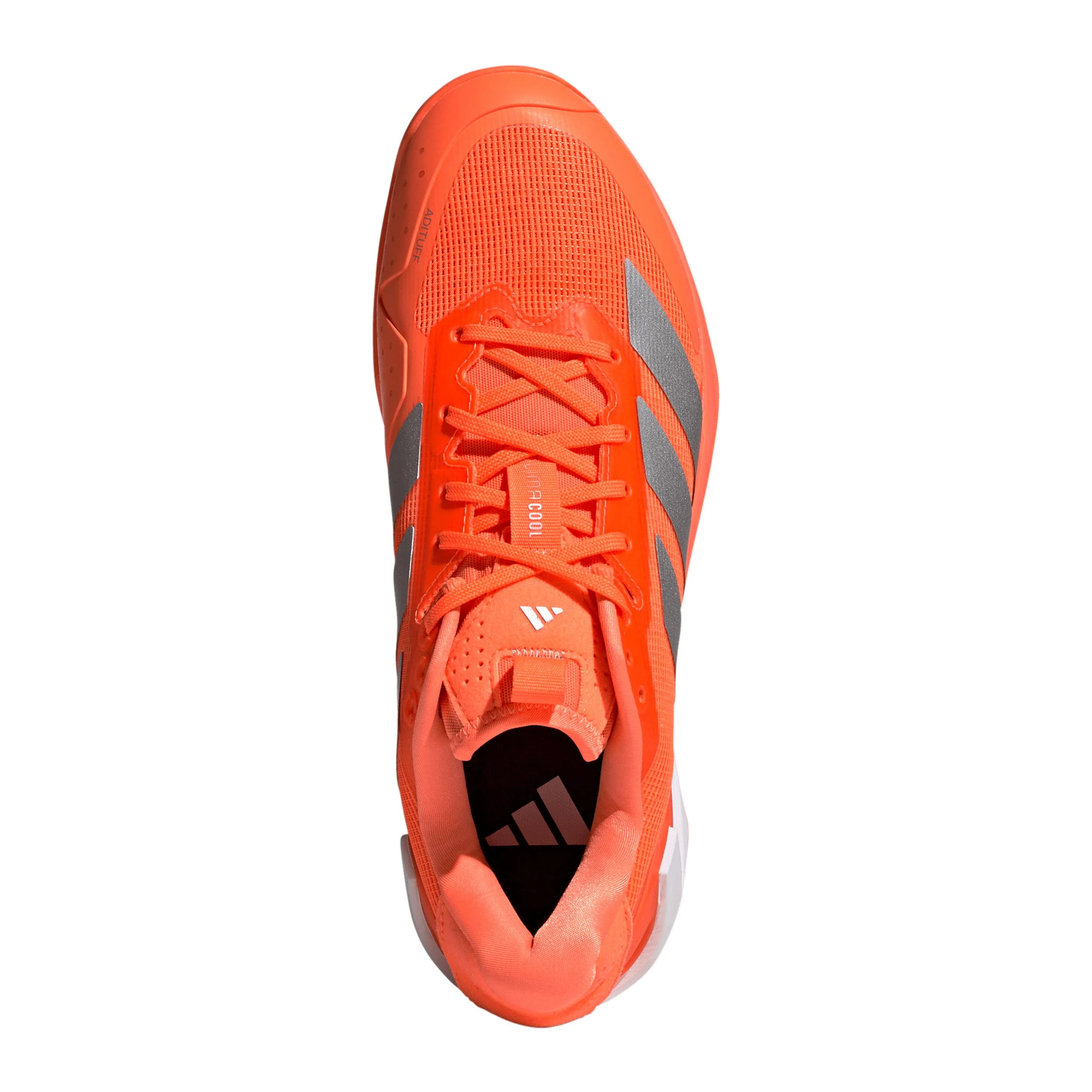 adizero Ubersonic 5 Zapatilla tierra batida Hombres - naranja, plateado - Image 3