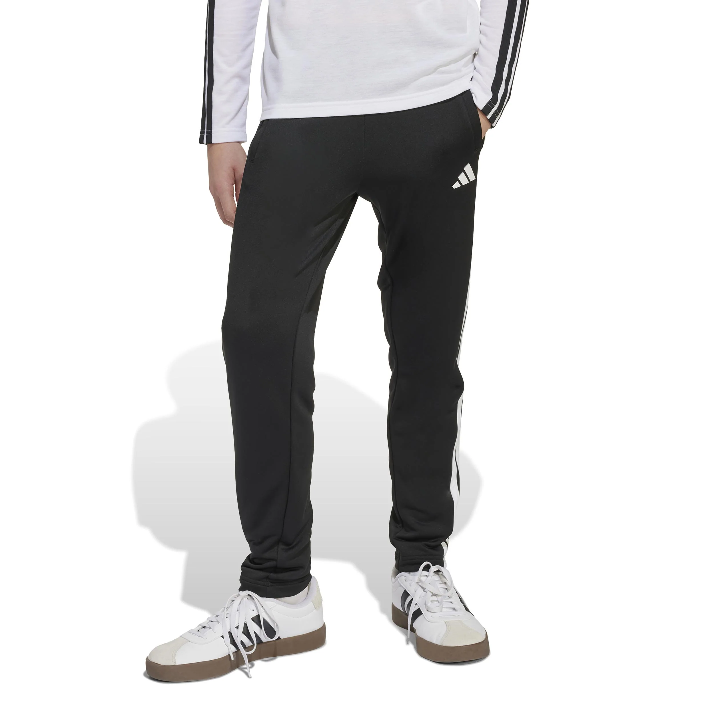 Essentials 3Stripes Pantalón De Entrenamiento Chicos-Negro - Image 2