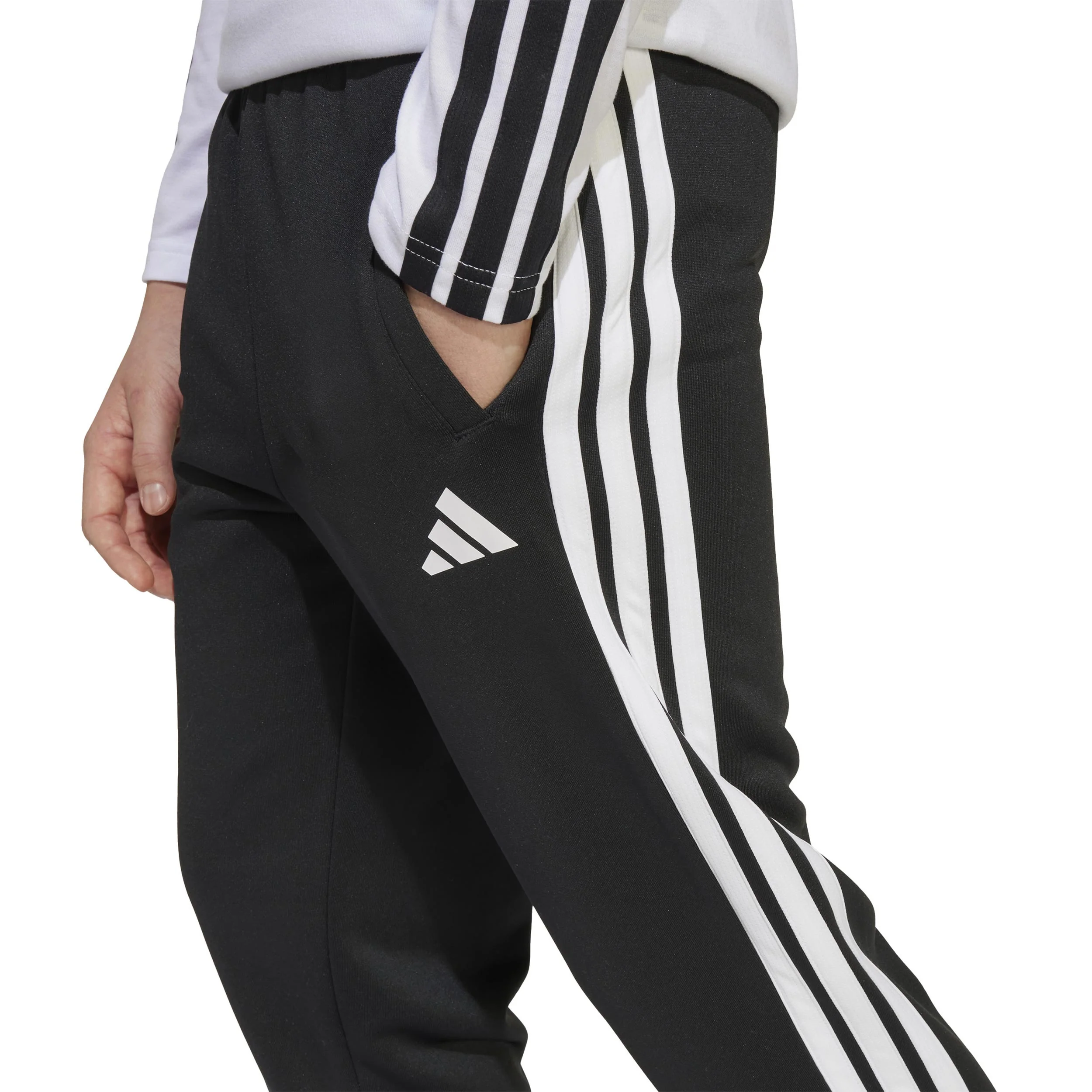Essentials 3Stripes Pantalón De Entrenamiento Chicos-Negro - Image 5