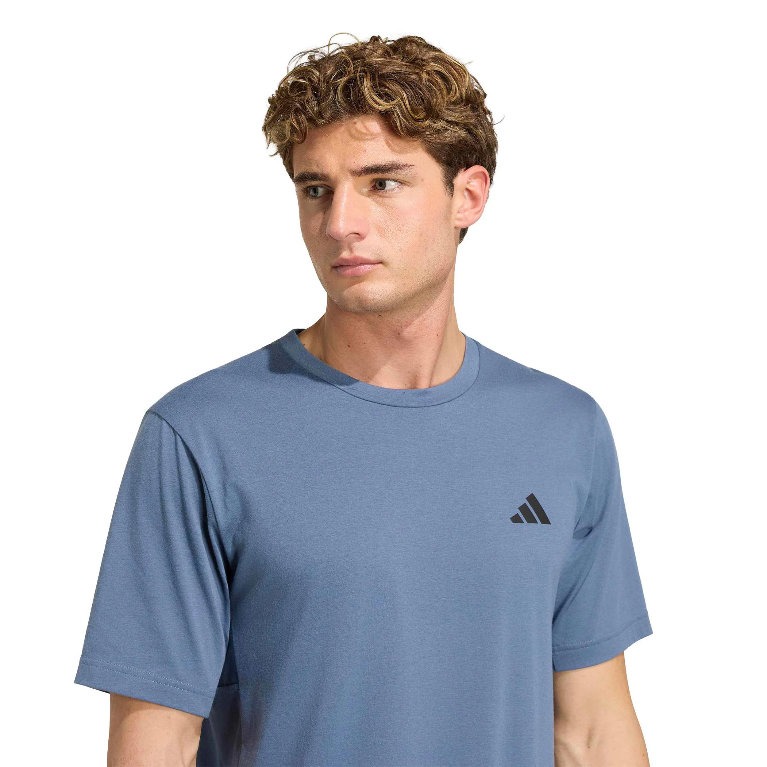 Essentials Camiseta de manga corta Hombres - azul-gris - Image 5
