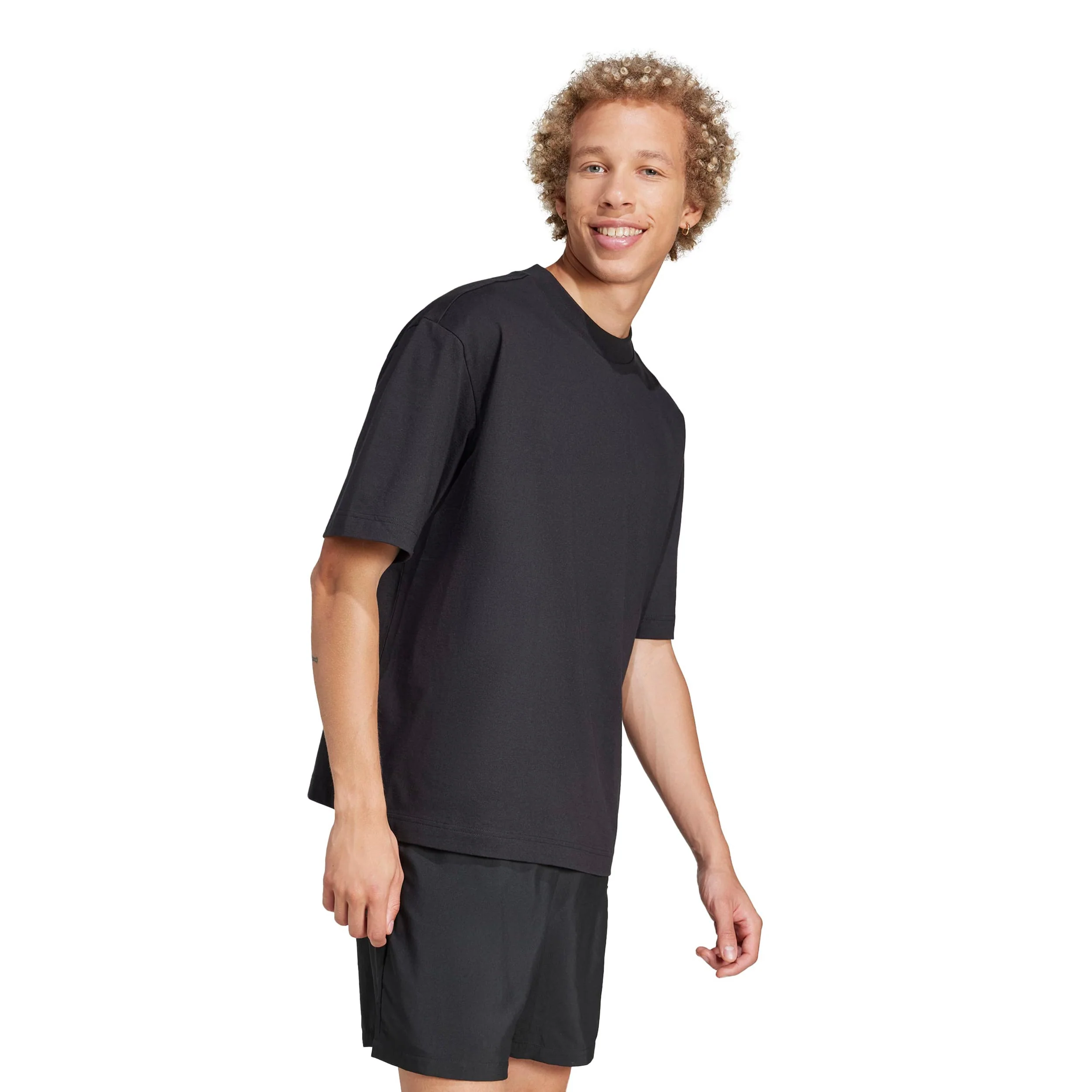 Essentials Loose Fit Camiseta de manga corta Hombres-negro - Image 4