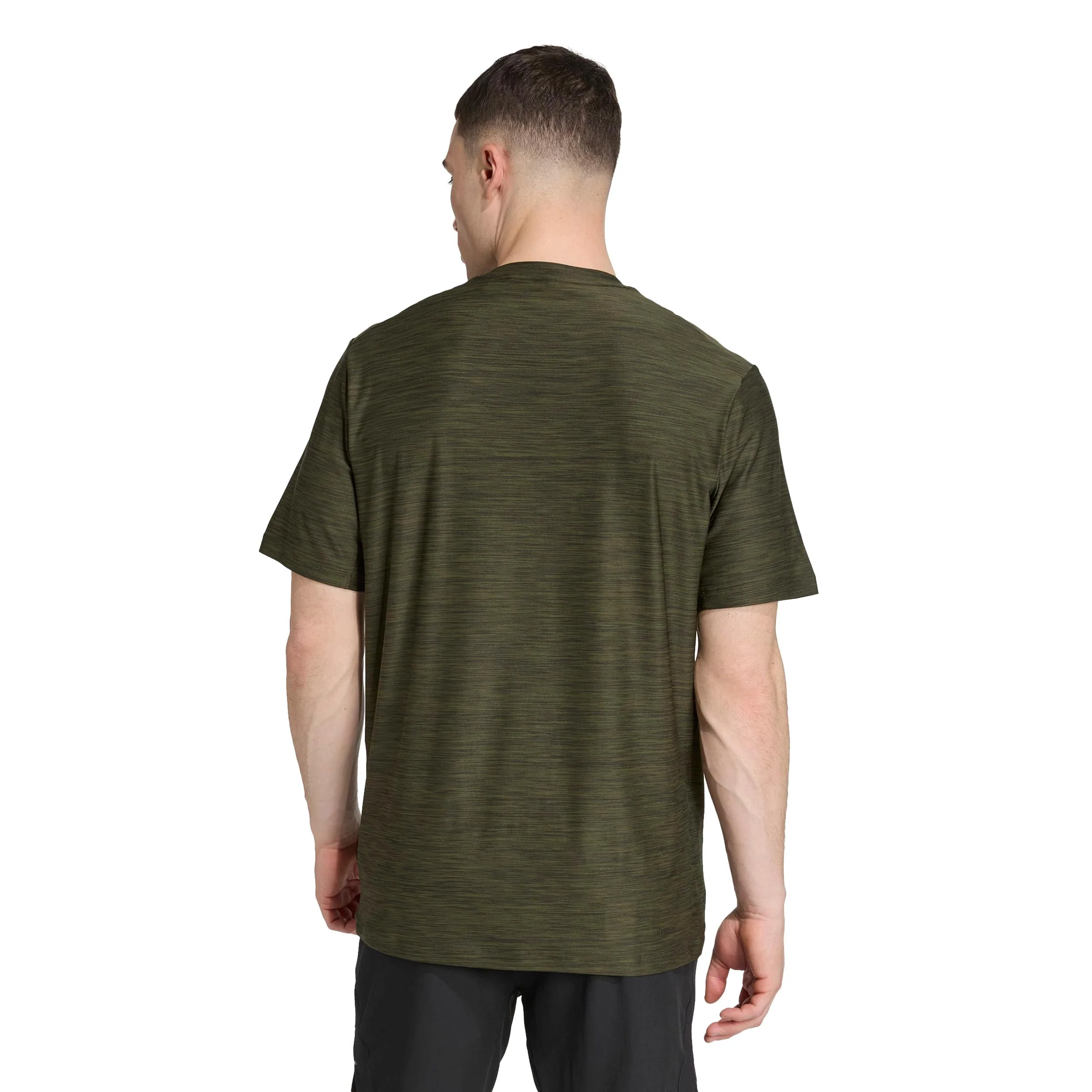 Training Essential Stretch Camiseta de manga corta Hombres-verde oscuro - Image 3