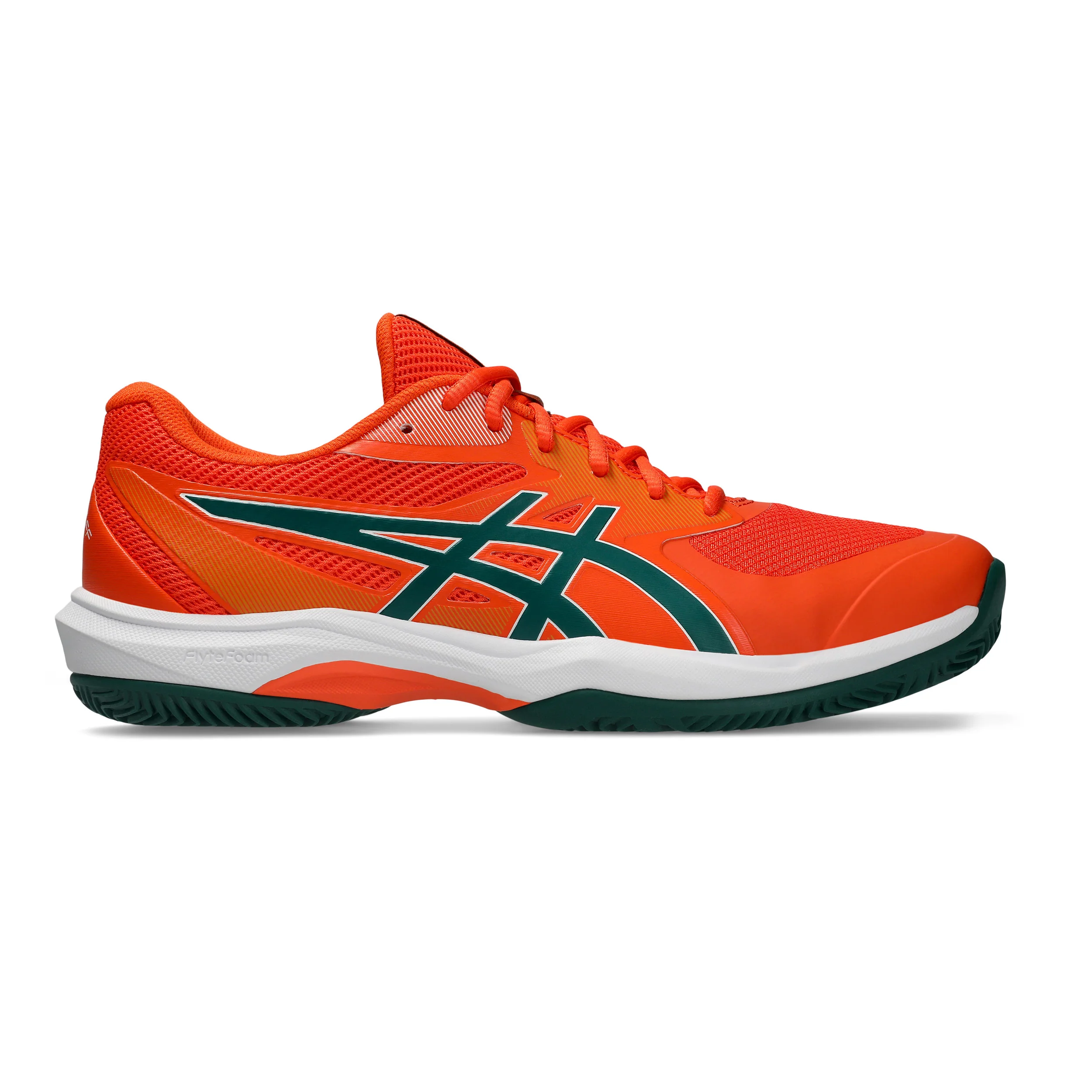 Game FF Zapatilla de pádel Hombres - naranja neón, verde oscuro