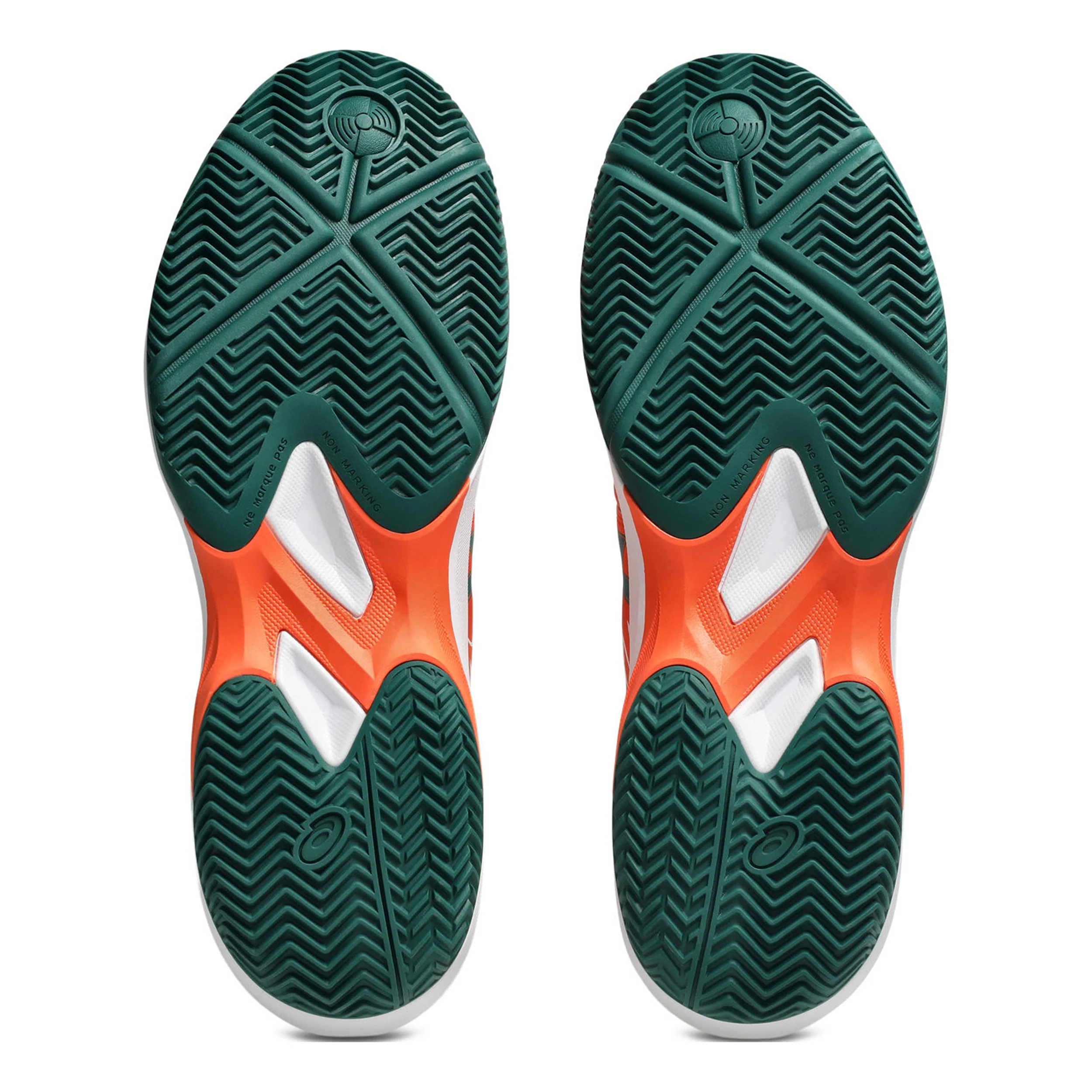 Game FF Zapatilla de pádel Hombres - naranja neón, verde oscuro - Image 4