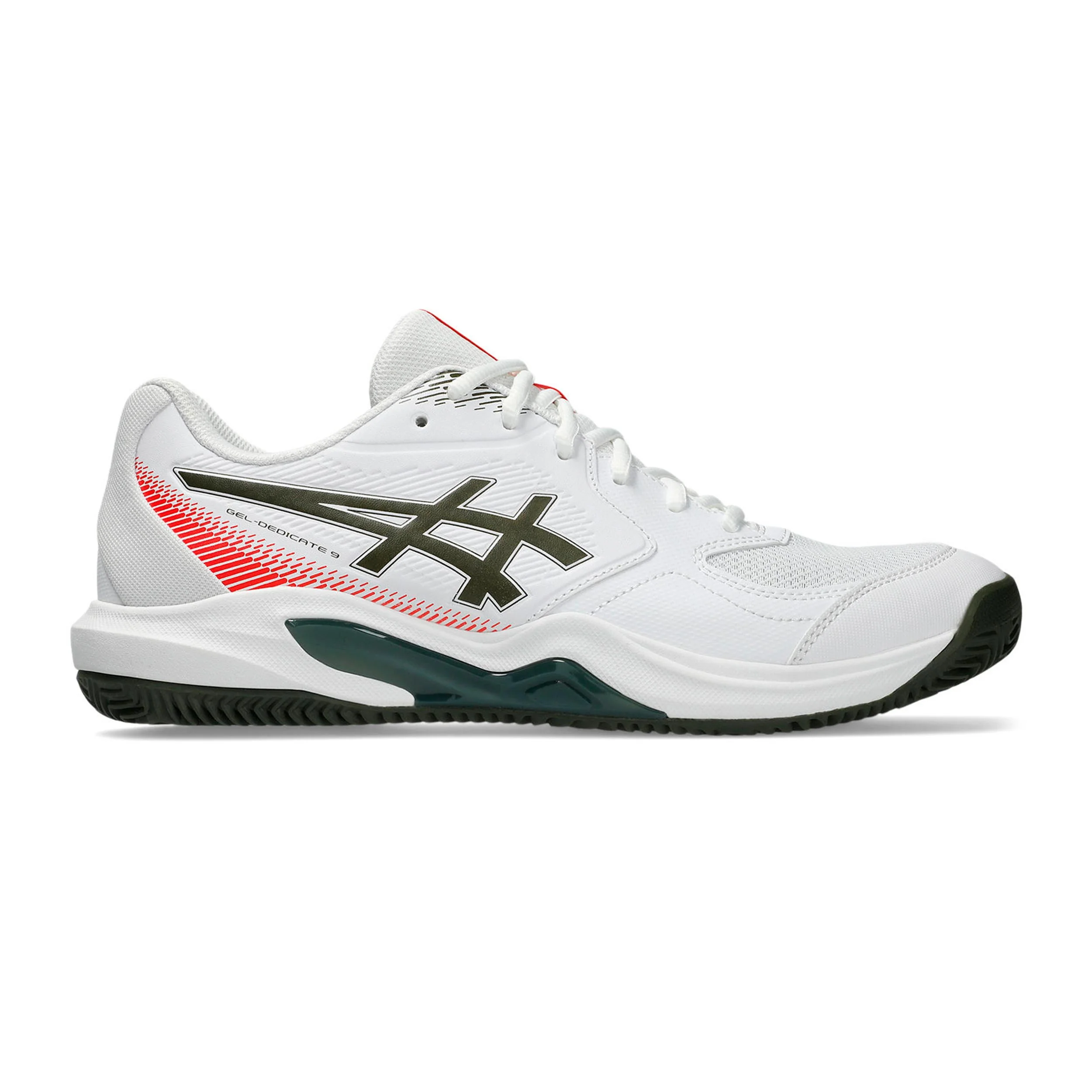 Gel-Dedicate 9 Zapatilla tierra batida Hombres - blanco, color petróleo