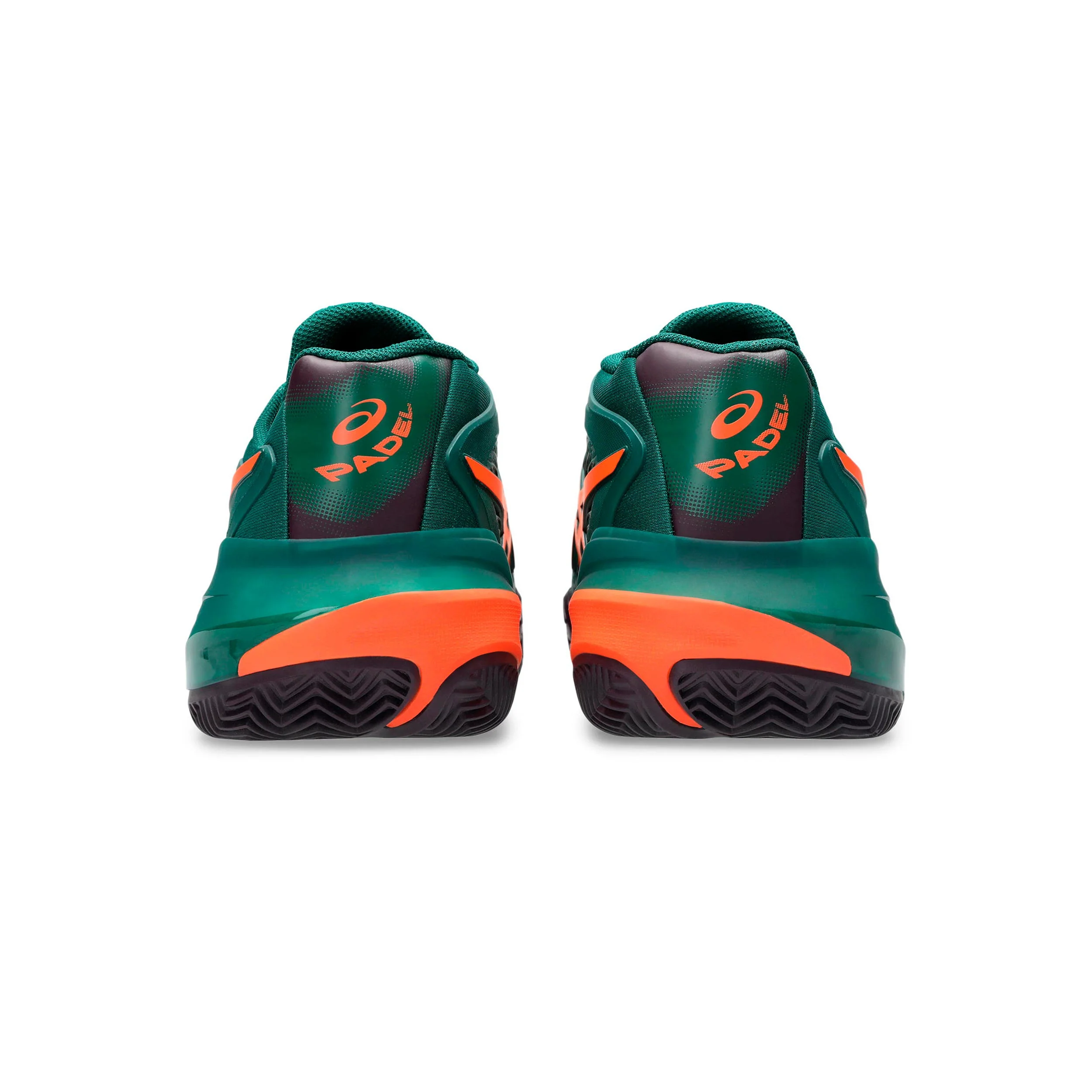 Gel-Resolution X Zapatilla de pádel Hombres - verde oscuro, naranja neón - Image 5