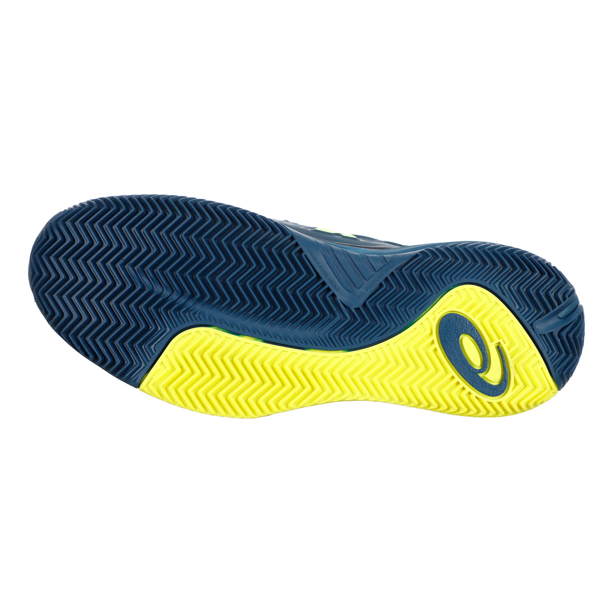 Gel-Resolution X Zapatilla tierra batida Hombres - azul oscuro, amarillo neón - Image 4