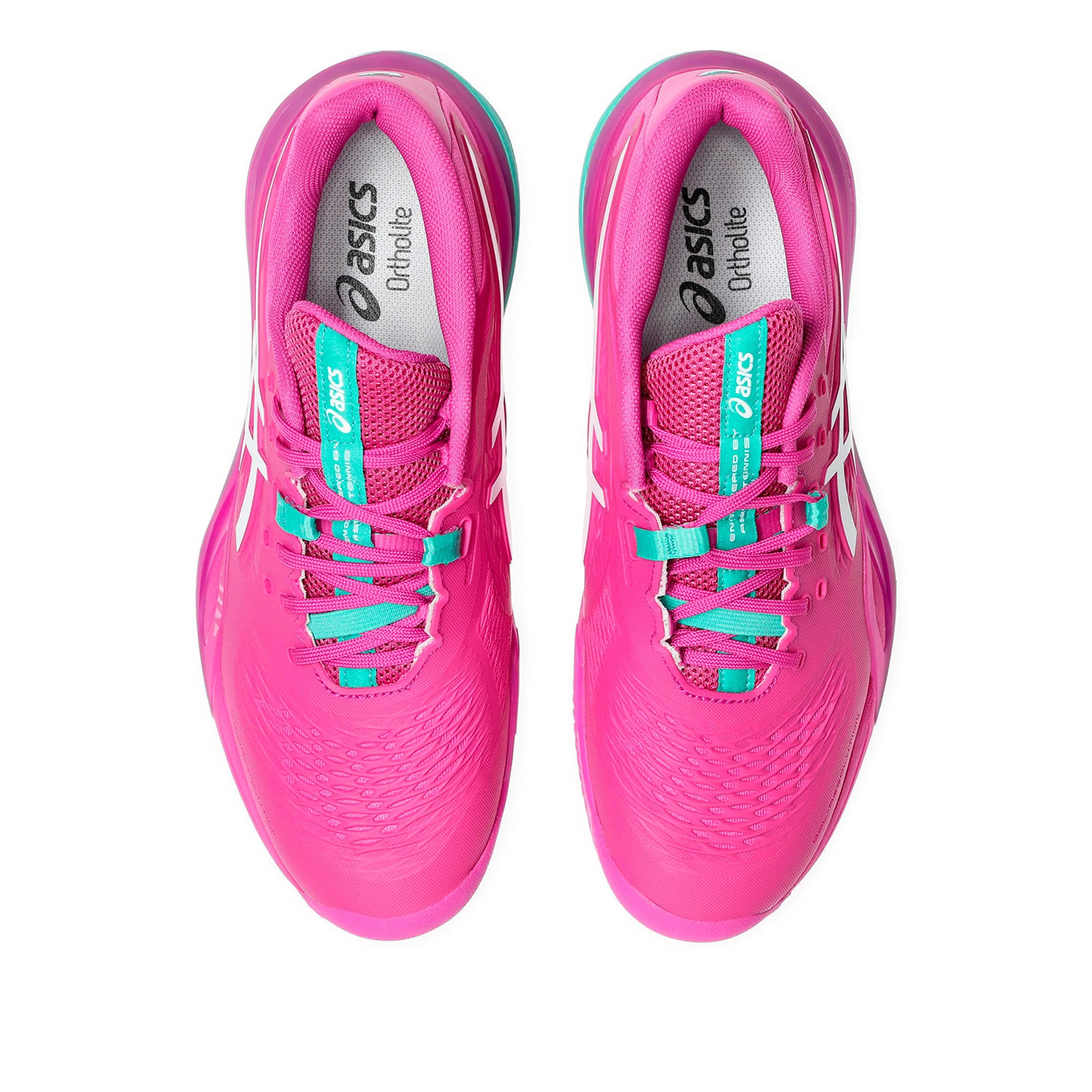 Gel-Resolution X Zapatilla tierra batida Hombres - rosa, blanco - Image 3