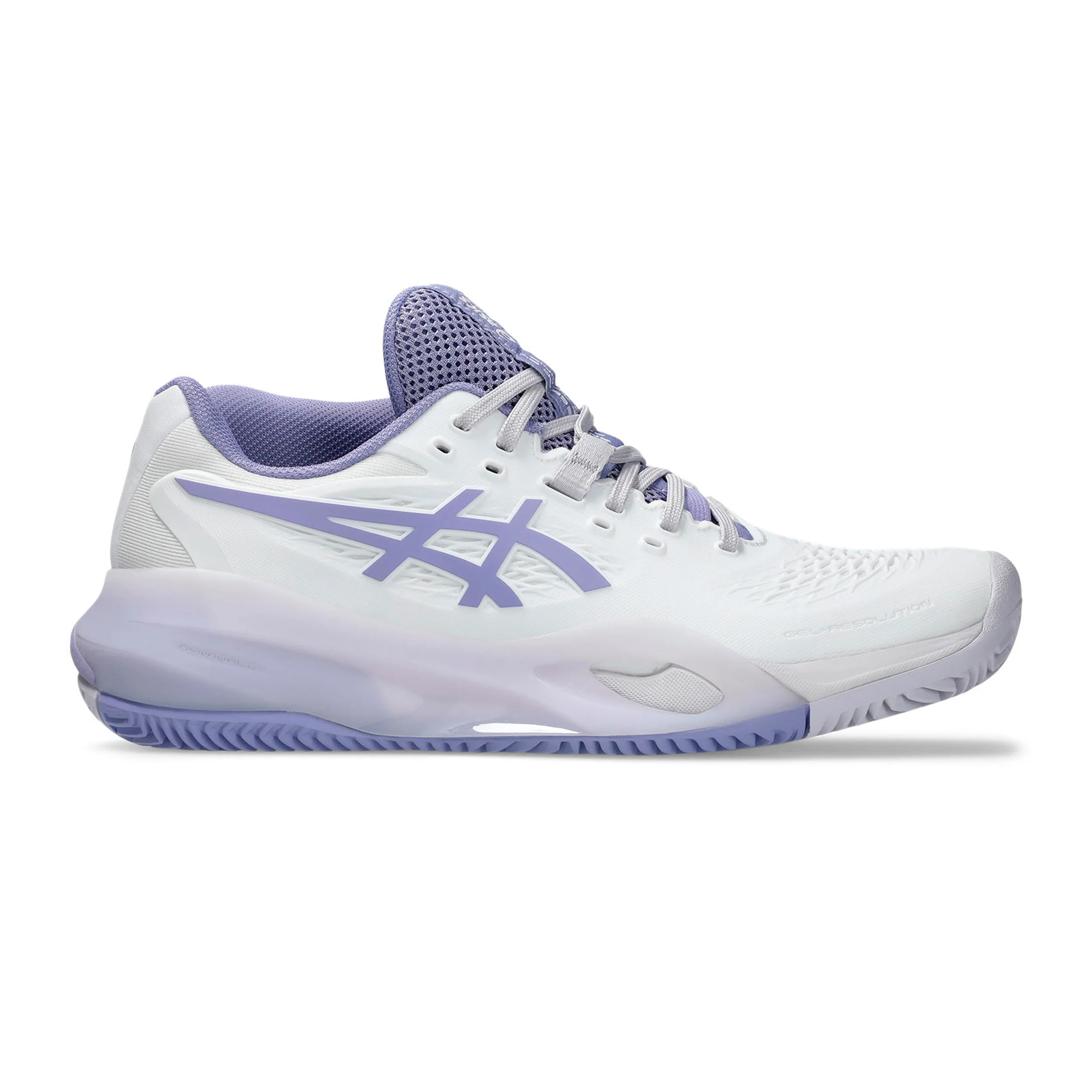 Gel-Resolution X Zapatilla tierra batida Mujeres - blanco, morado