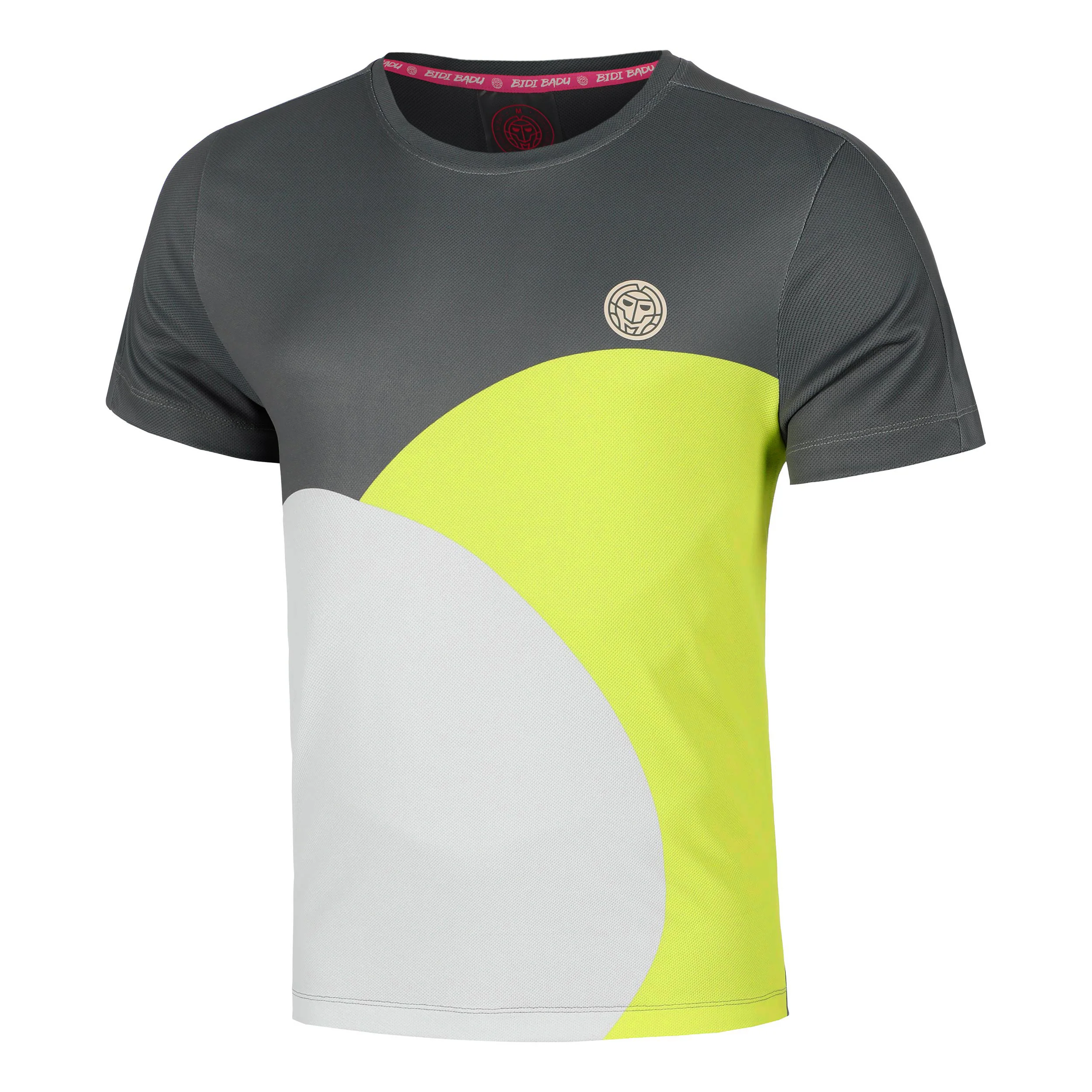 Bubble Camiseta De Manga Corta Hombres-Gris,Amarillo Limón