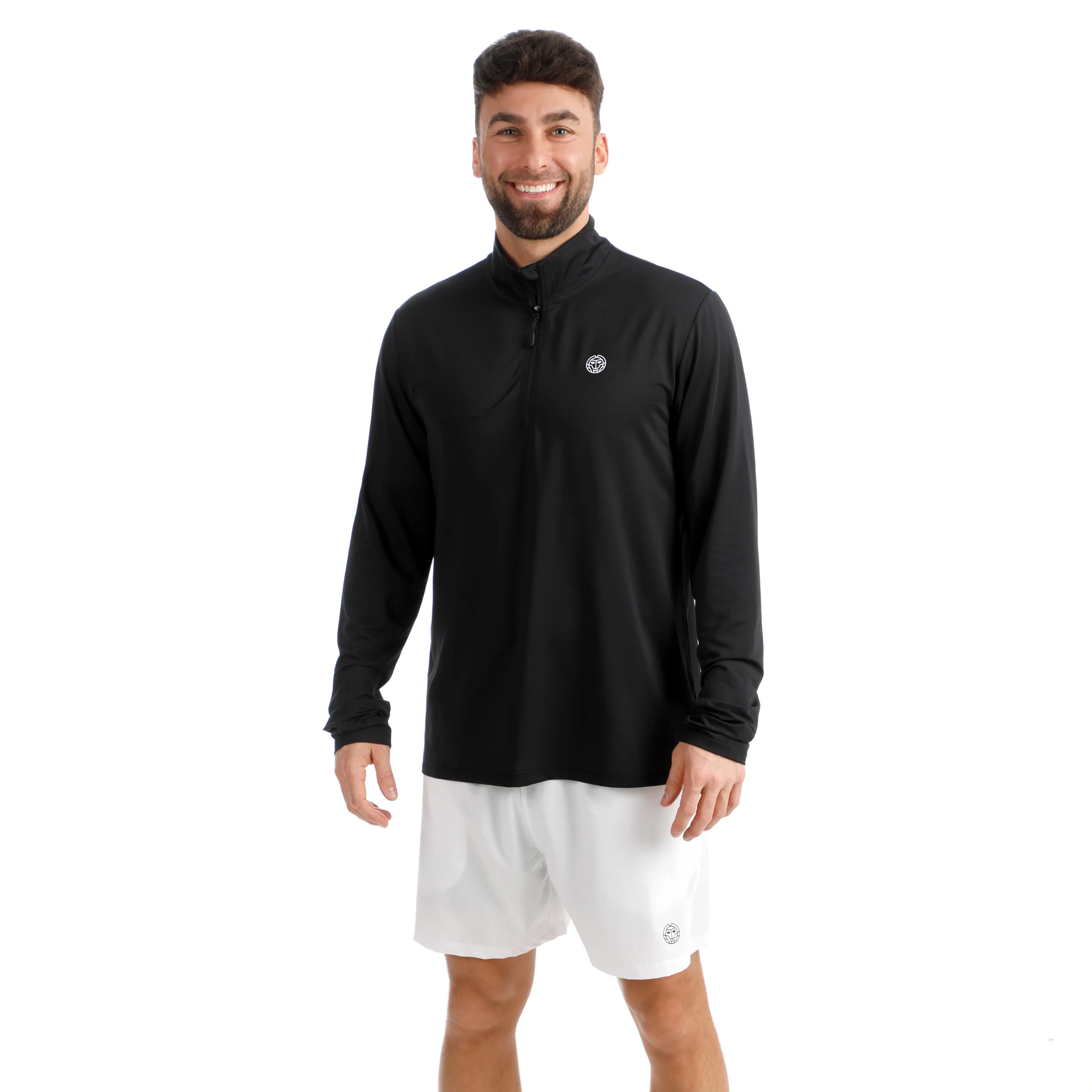 Crew 2.0 Camiseta de manga larga Hombres-negro