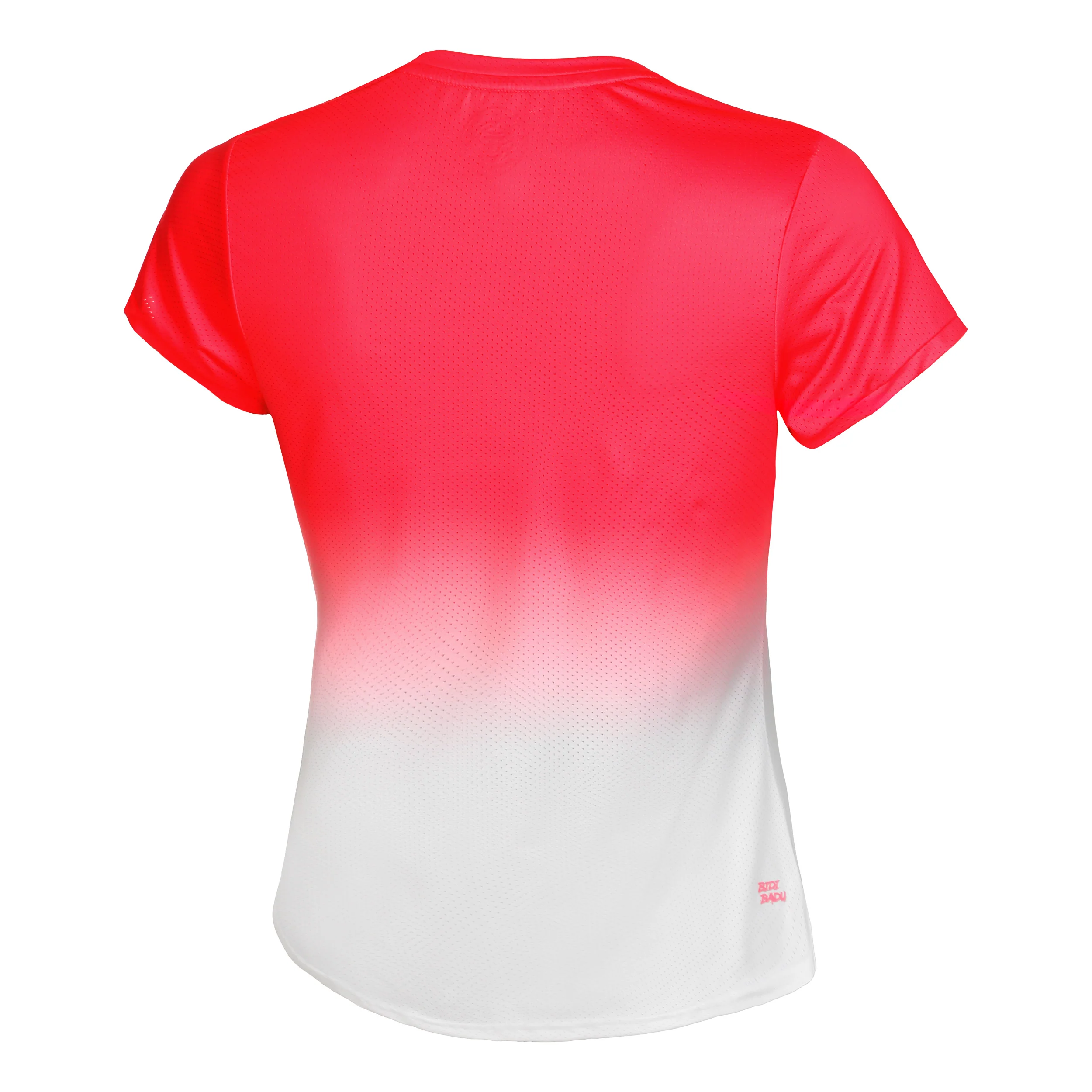 Crew Gradiant Camiseta De Manga Corta Mujeres-Rojo,Blanco - Image 7