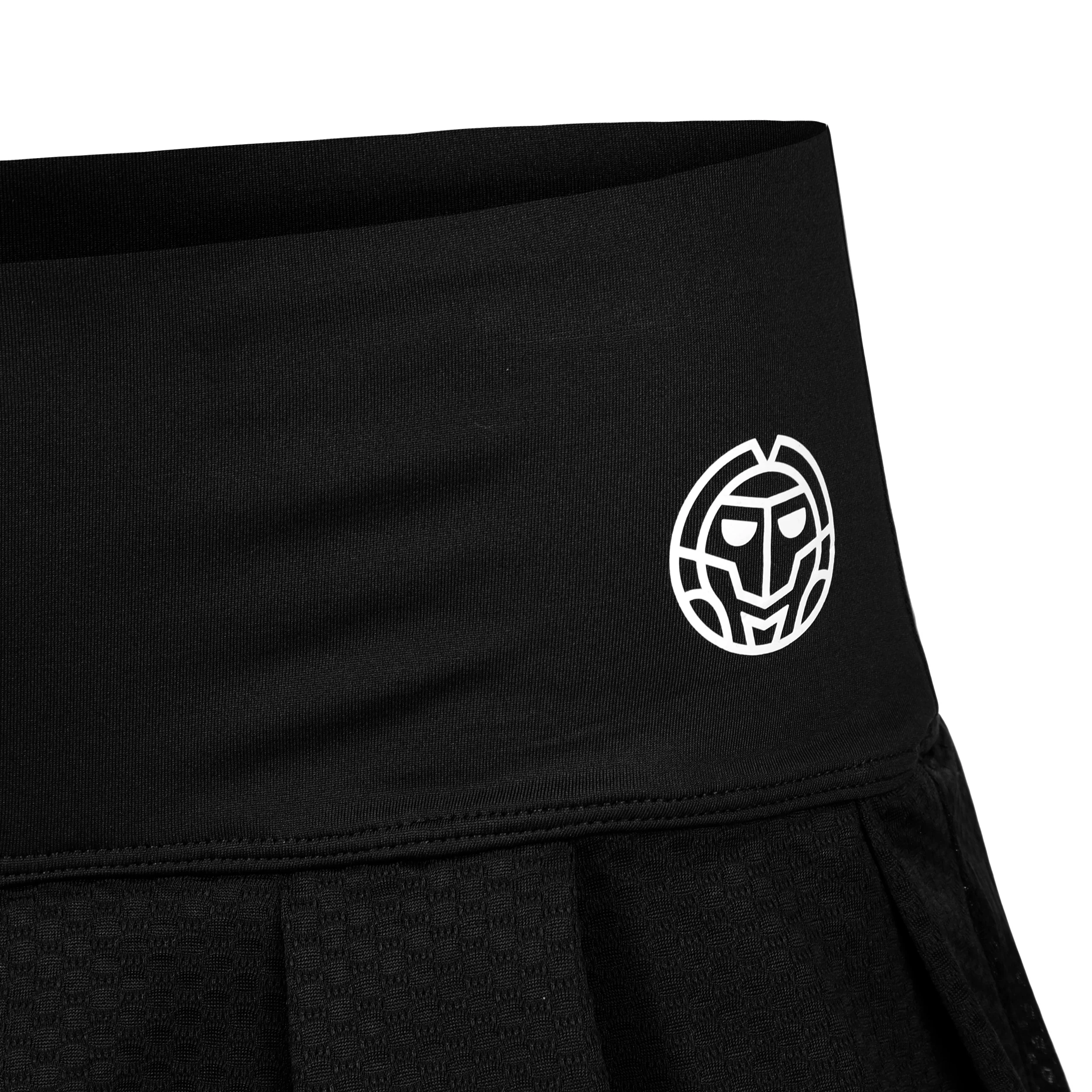 Crew Pleated Falda Mujeres-Negro - Image 4