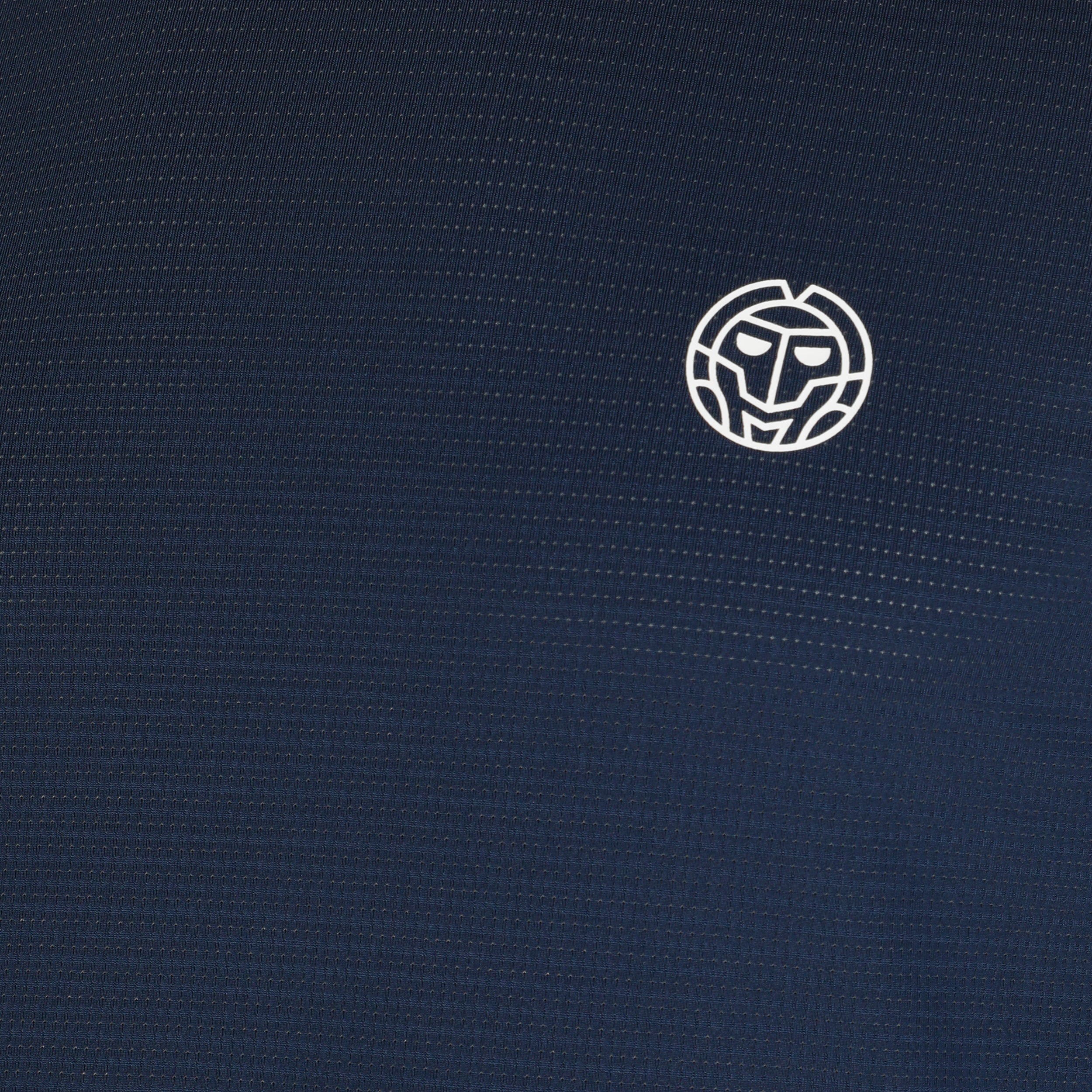 Crew Roundneck Camiseta De Manga Larga Hombres-Azul Oscuro - Image 3
