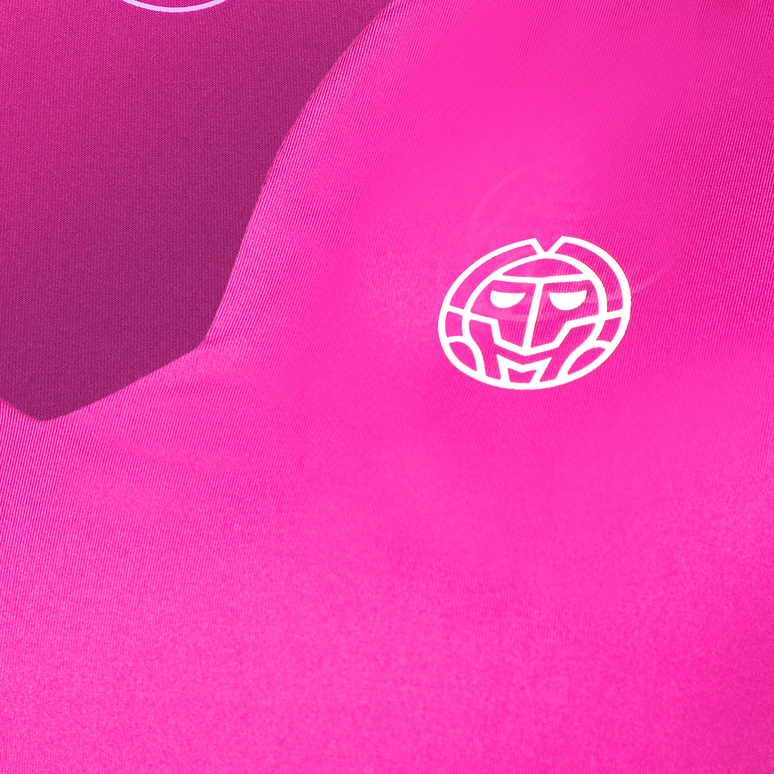 Crew V-Neck Camiseta De Manga Corta Mujeres-Rosa - Image 3