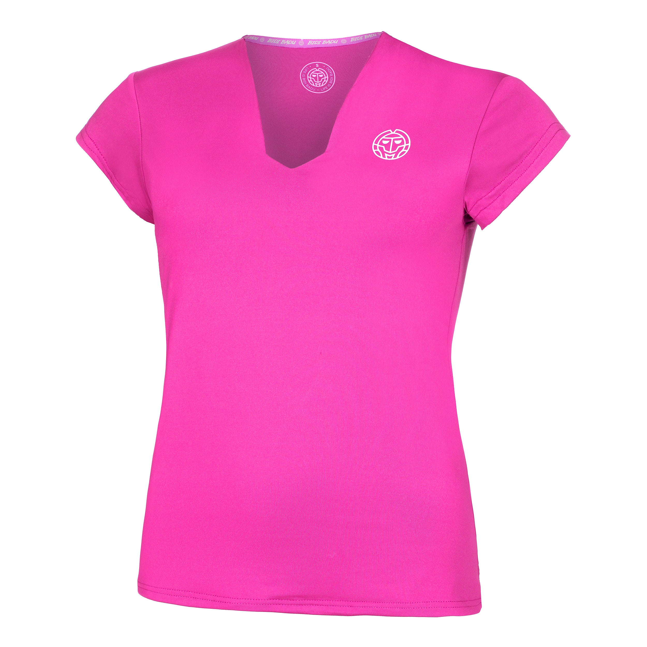 Crew V-Neck Camiseta De Manga Corta Mujeres-Rosa - Image 5