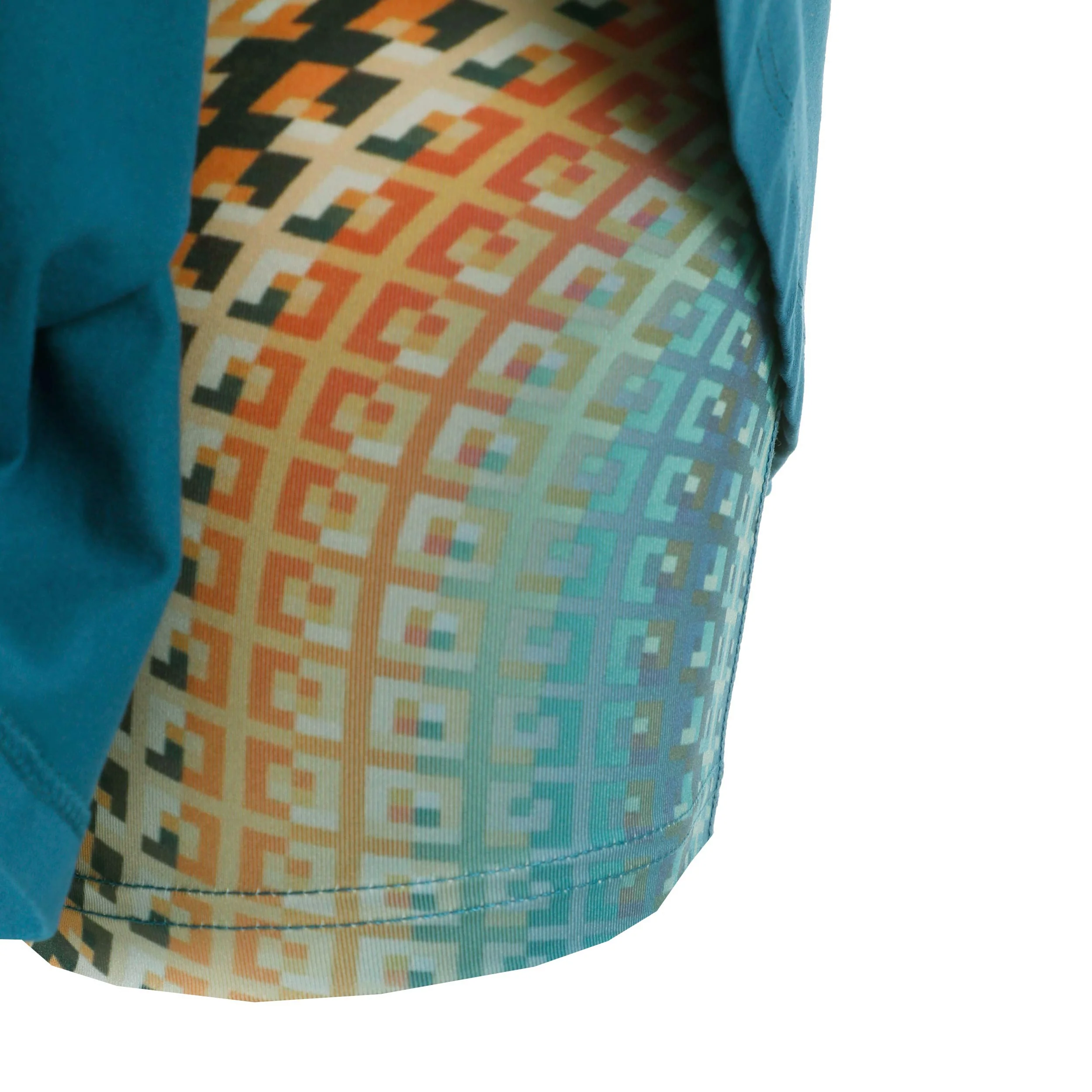 Komodo Printed Wavy Falda Mujeres-Color Petróleo - Image 4