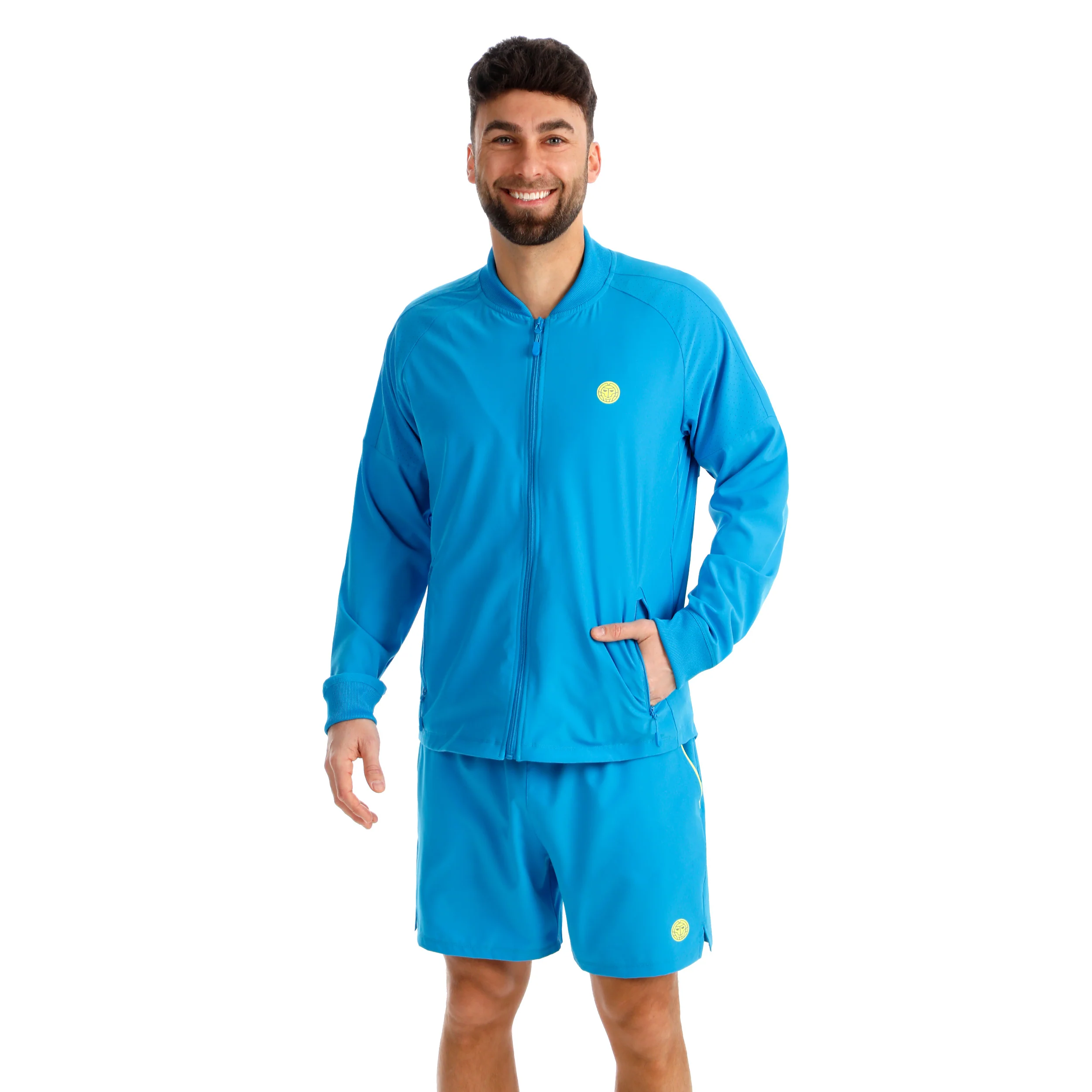 Out of Control Jacket Chaqueta de entrenamiento Hombres - azul, amarillo neón - Image 6