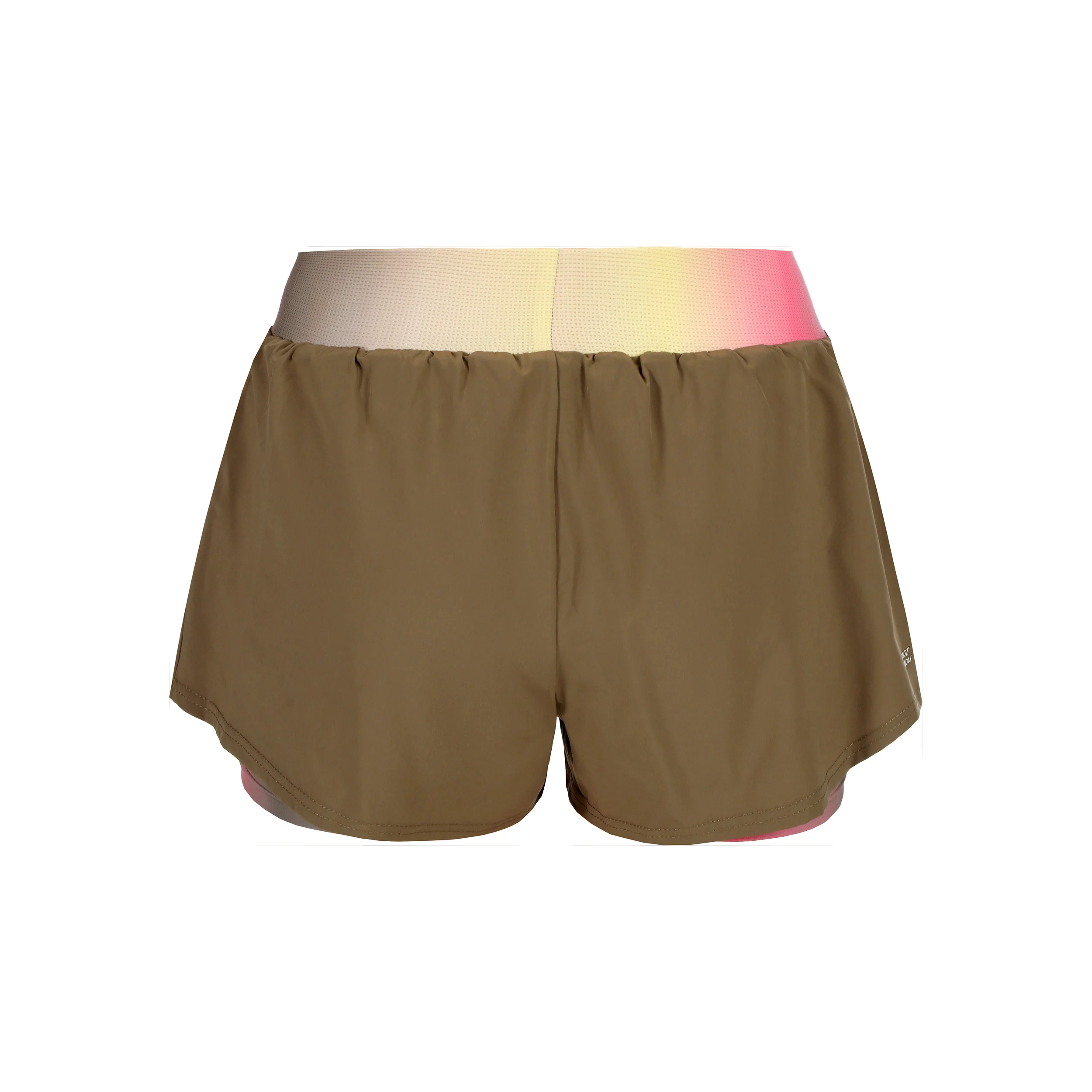 Spectrum 2In1 Printed Shorts Mujeres-Marrón,Amarillo - Image 2