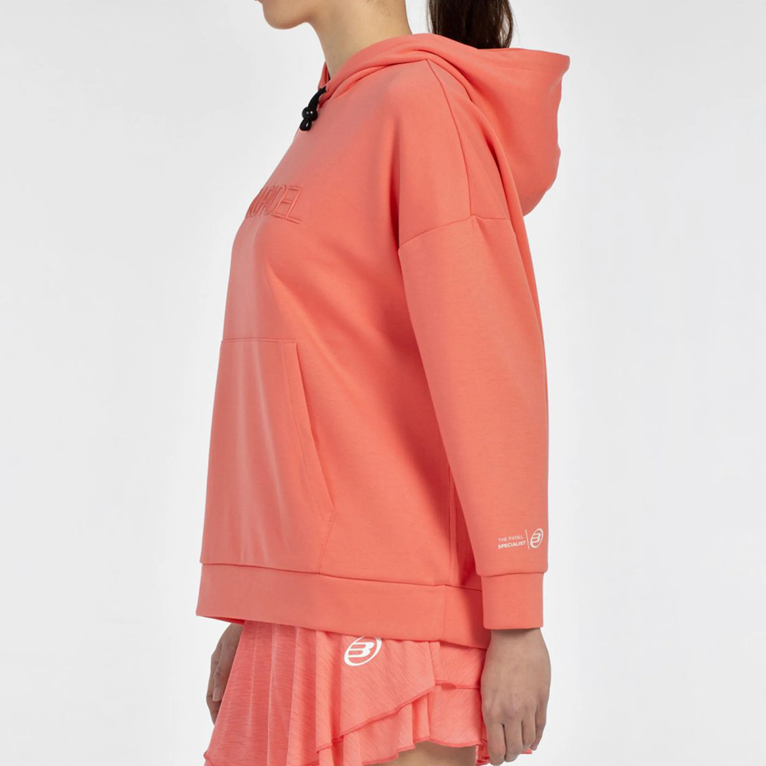 Silba Sudadera Con Capucha Mujeres-Coral - Image 8