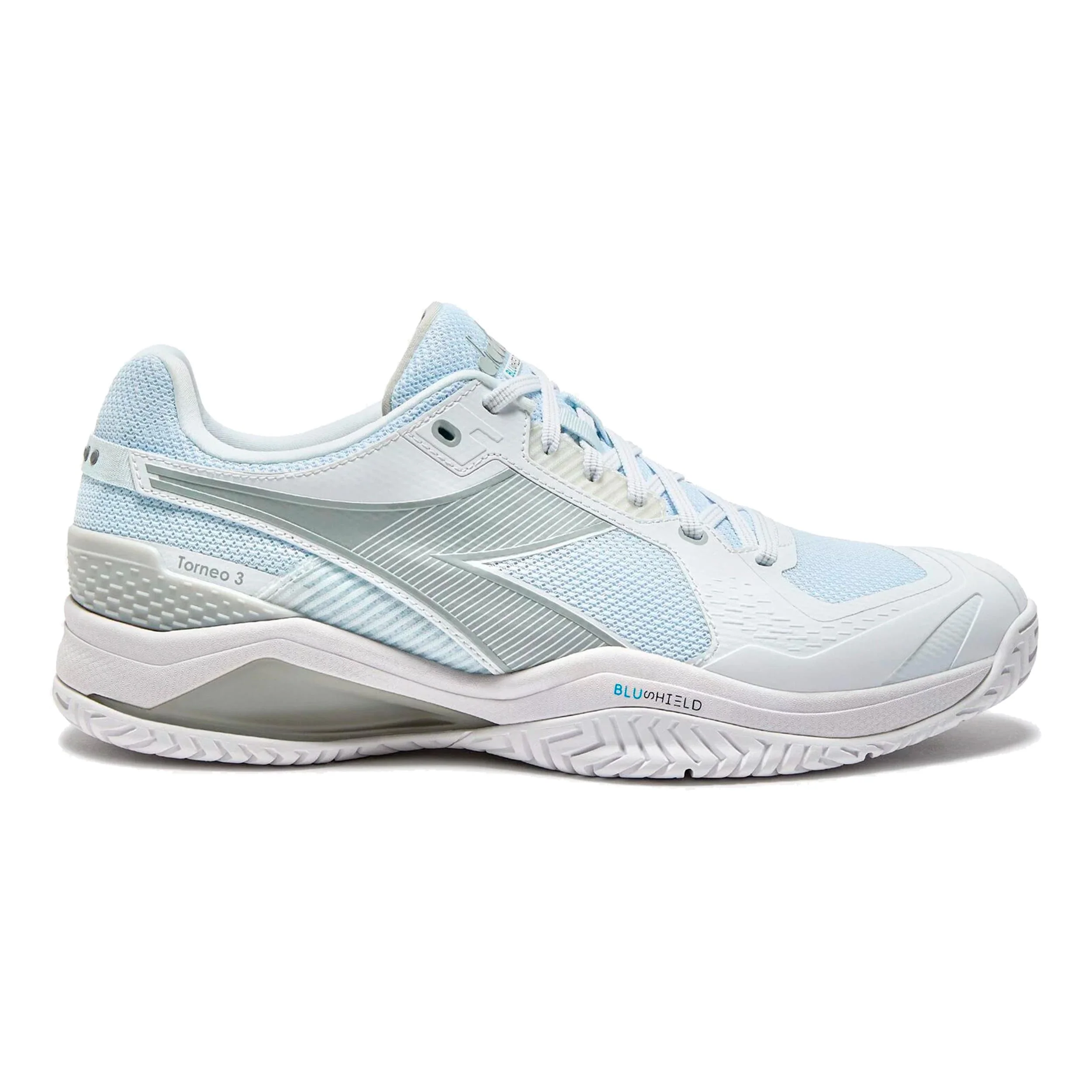 Blushield Torneo 3 Zapatilla todas las superficies Hombres-blanco, plateado