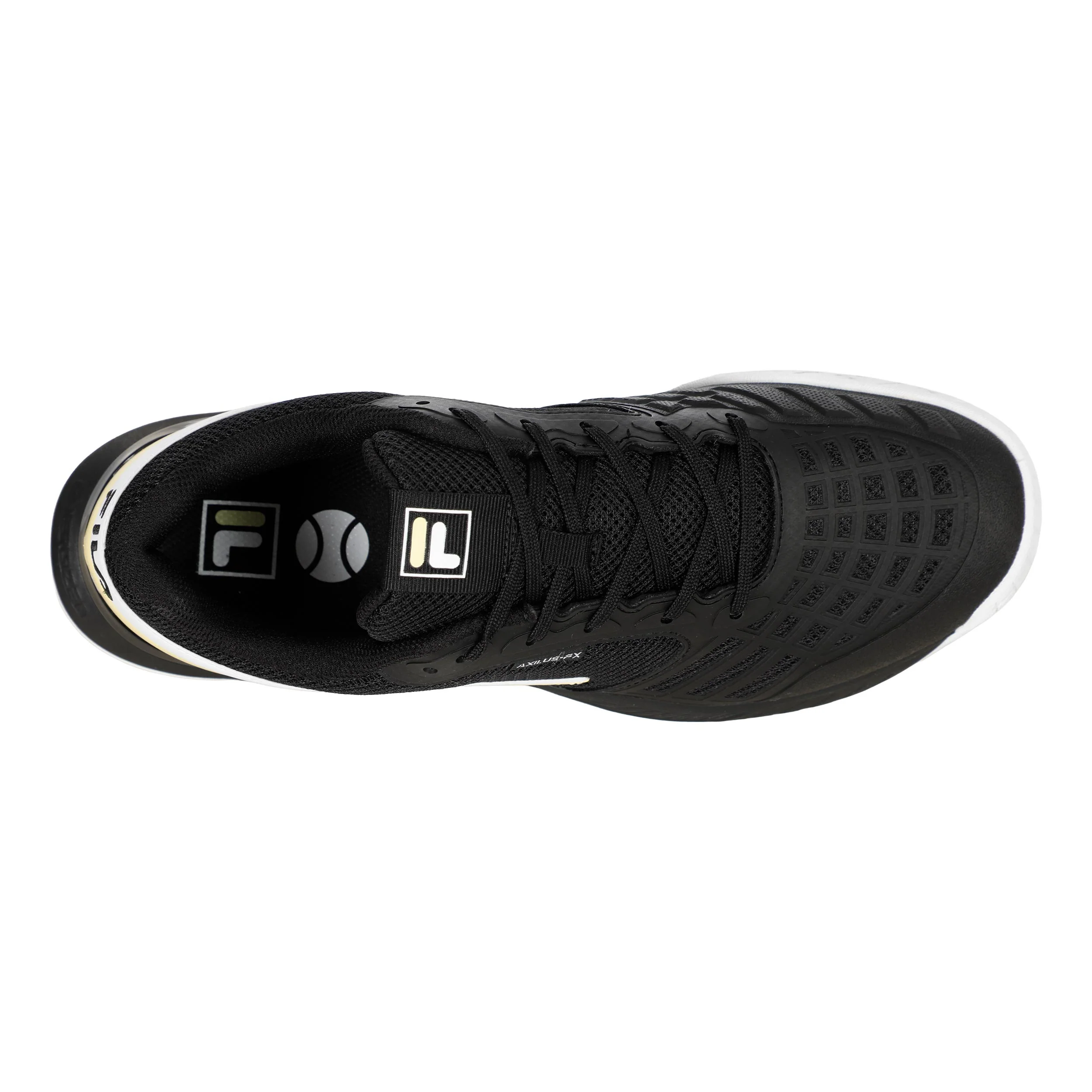 Axilus Fx Zapatilla Todas Las Superficies Hombres-Negro,Amarillo - Image 3