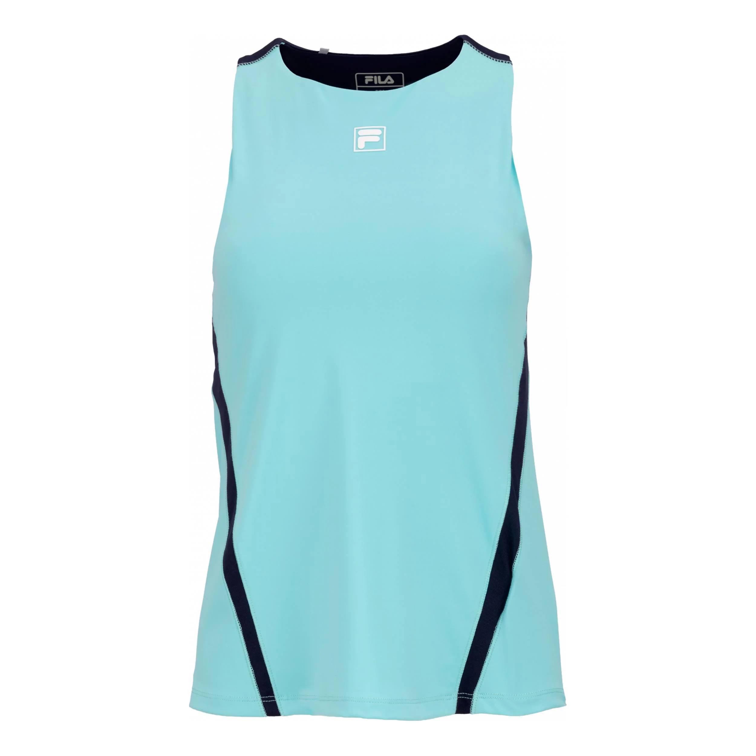 Savannah (with built-in-bra) Camiseta de tirantes Mujeres - turquesa, azul oscuro