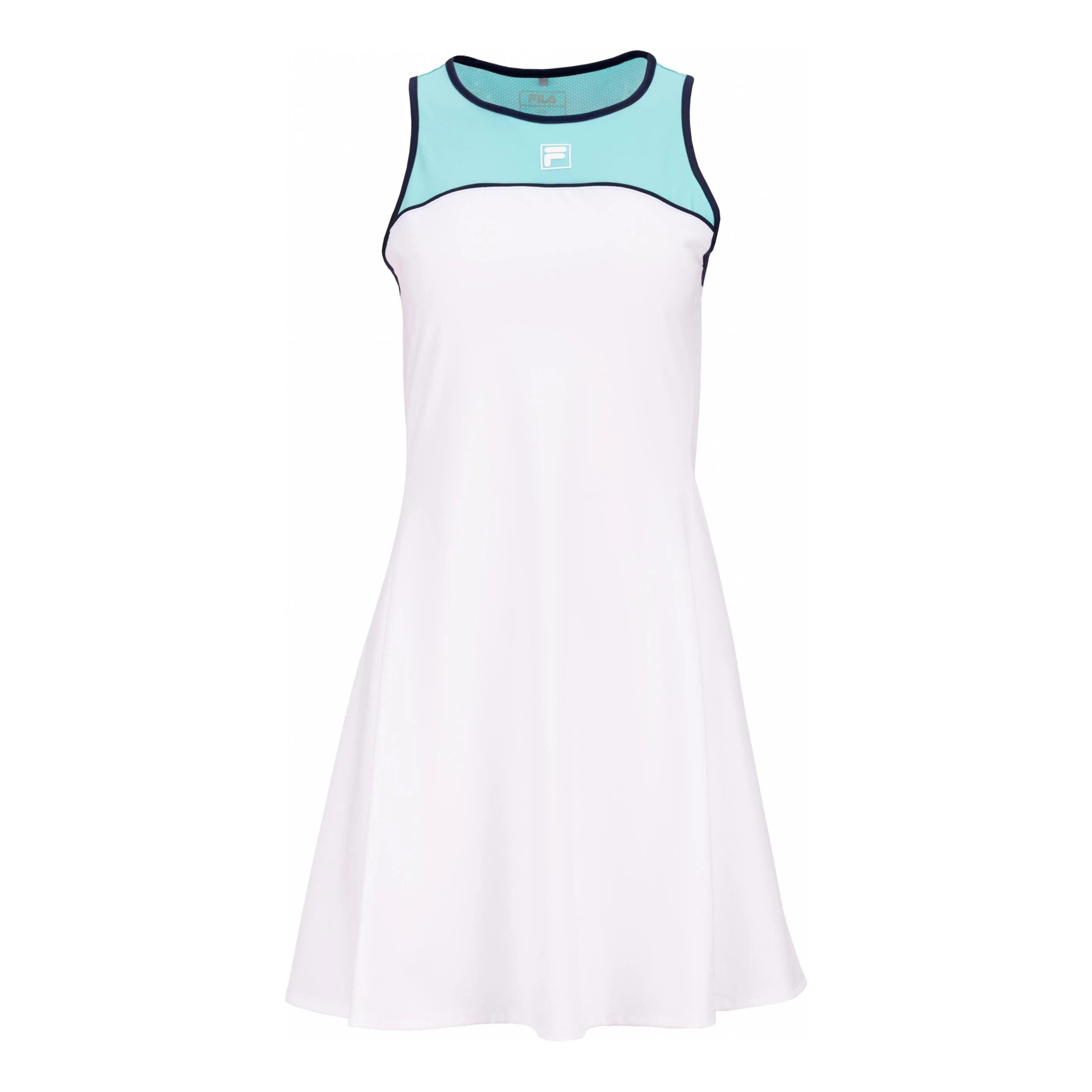 Skylar Vestido Mujeres - blanco, turquesa