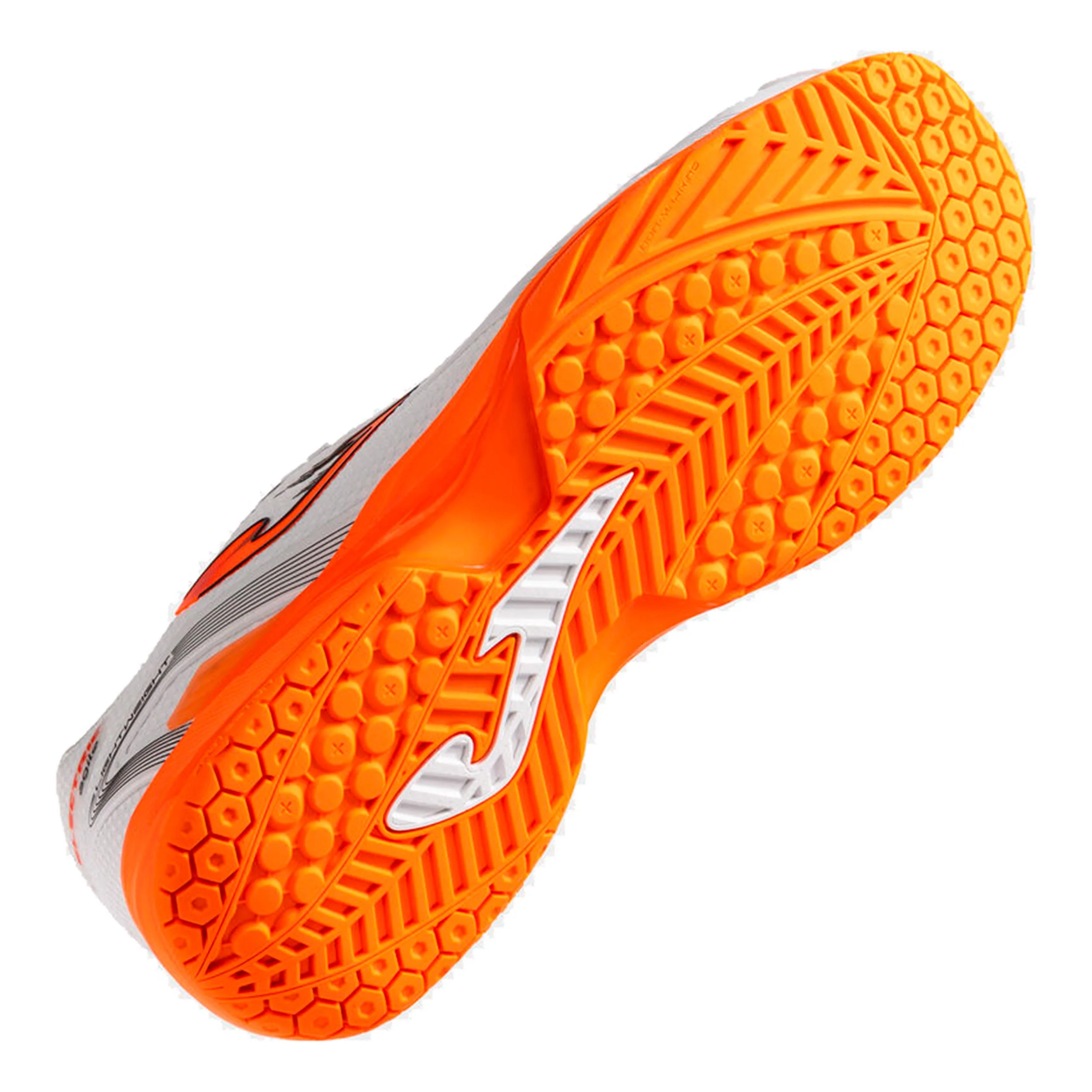 Electric Zapatilla de pista dura Hombres - blanco, naranja - Image 4
