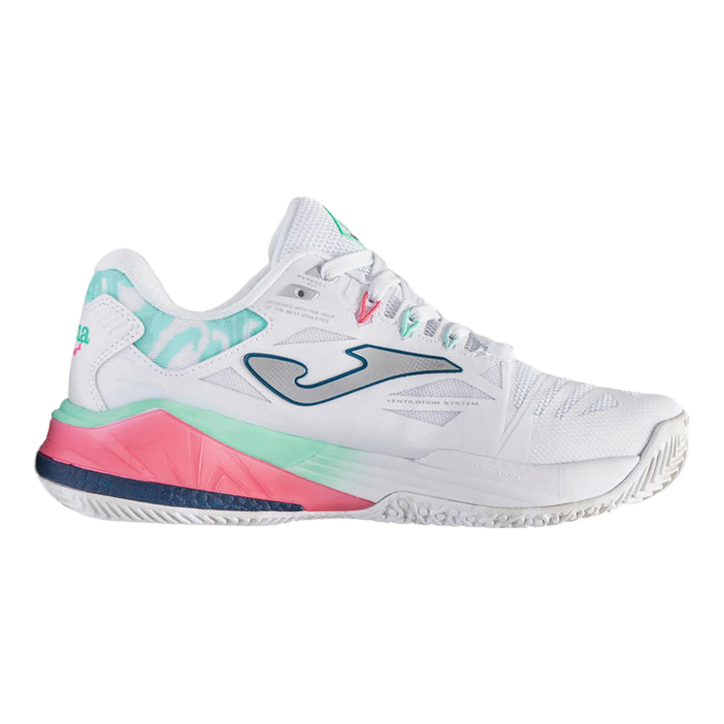 Spin Zapatilla de pádel Mujeres - blanco, turquesa - Image 2