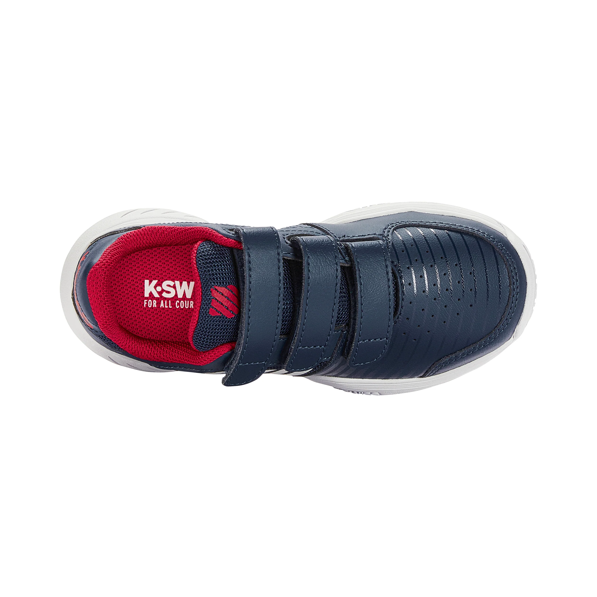 Court Express Strap Omni Zapatilla Todas Las Superficies Niños-Azul Oscuro,Blanco - Image 3