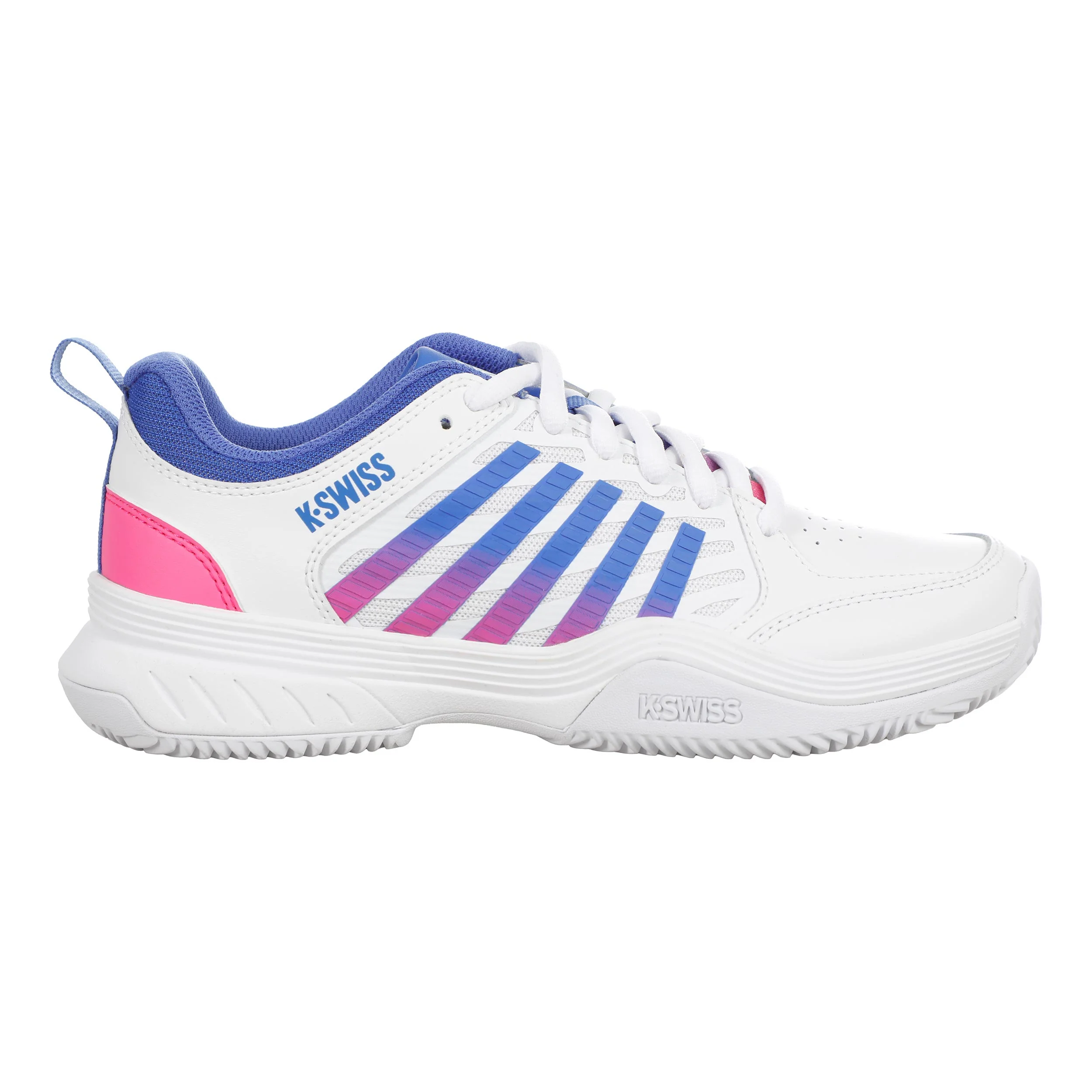 Court Express Zapatilla tierra batida Mujeres - blanco, rosa