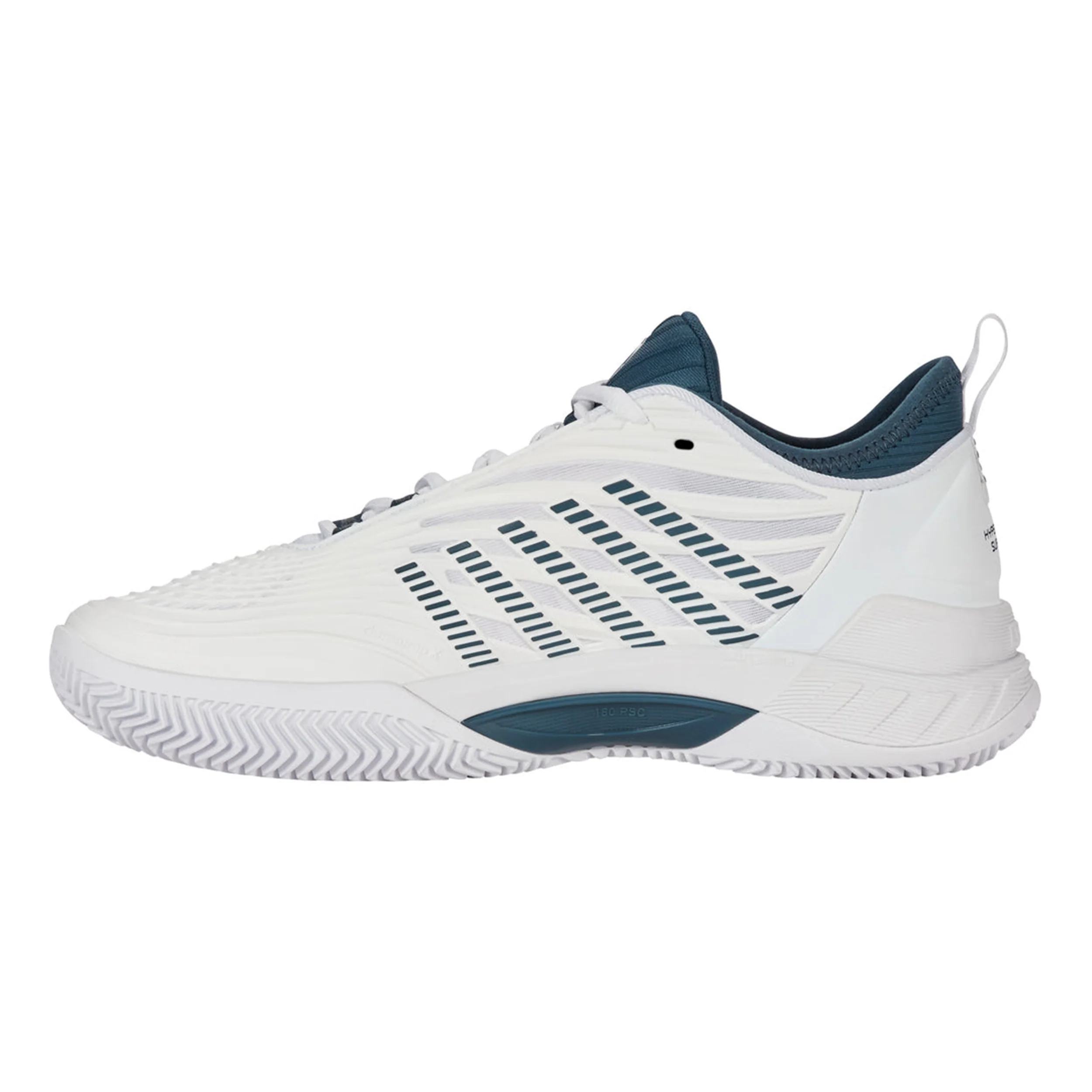 Hypercourt Supreme 2 Zapatilla Tierra Batida Hombres-Blanco,Color Petróleo - Image 2