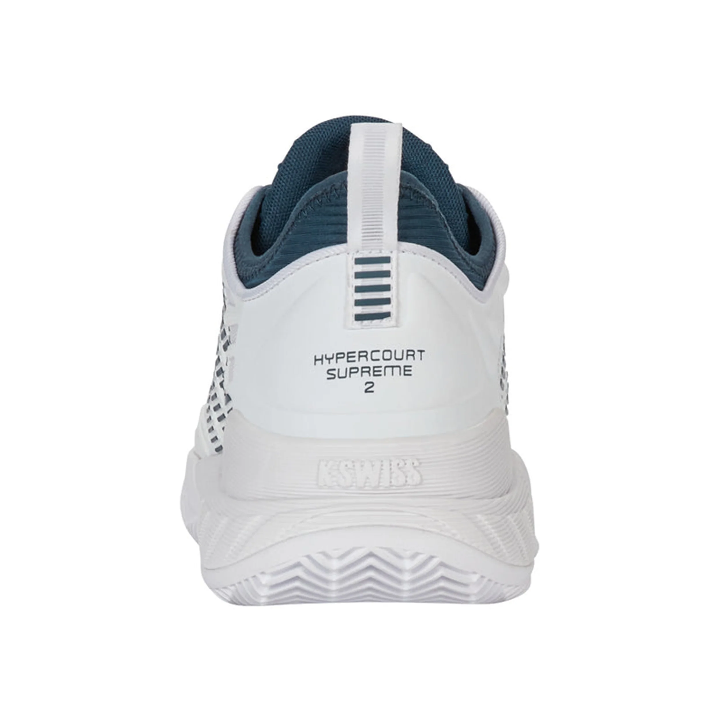 Hypercourt Supreme 2 Zapatilla Tierra Batida Hombres-Blanco,Color Petróleo - Image 5