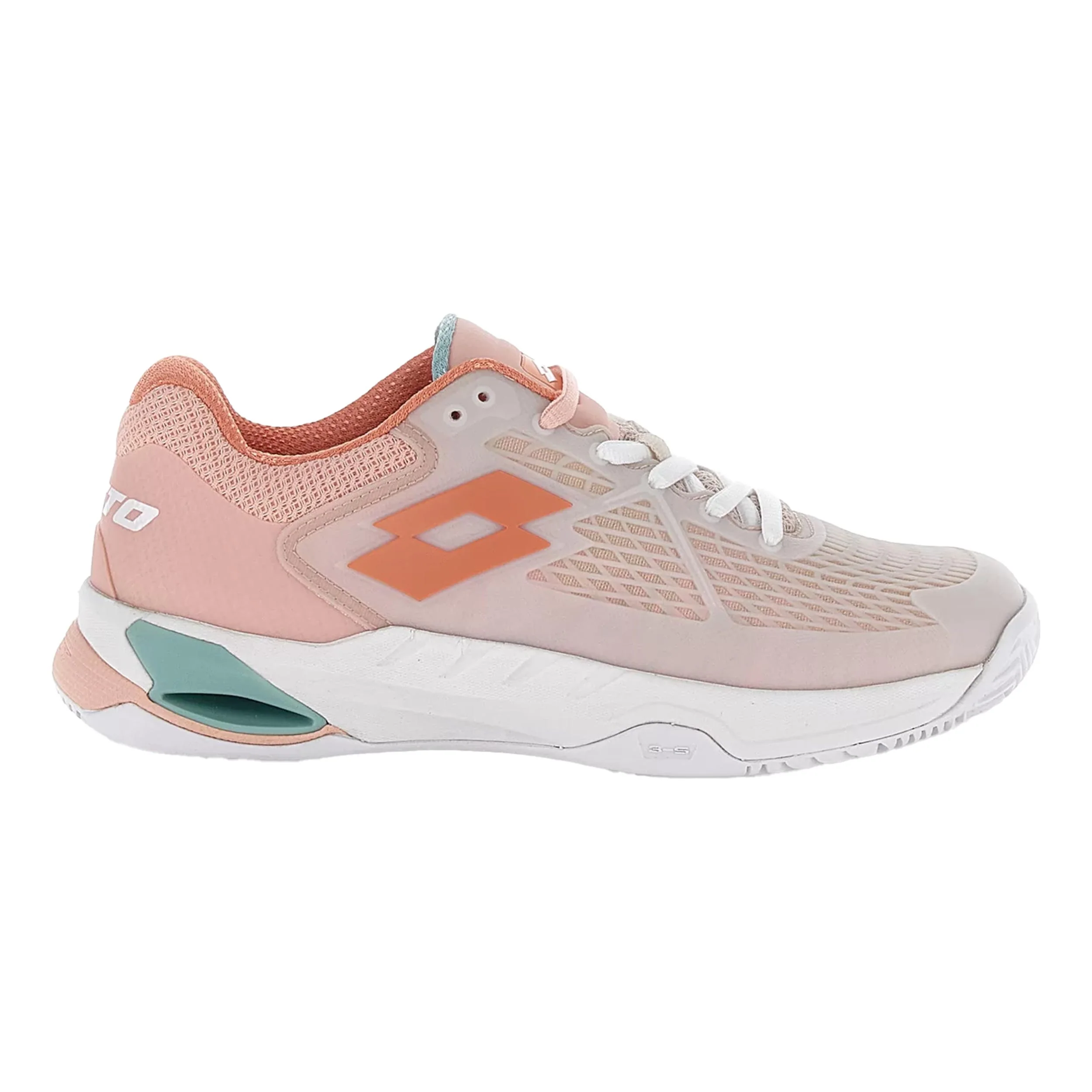 Mirage 100 II Zapatilla tierra batida Mujeres - blanco, coral