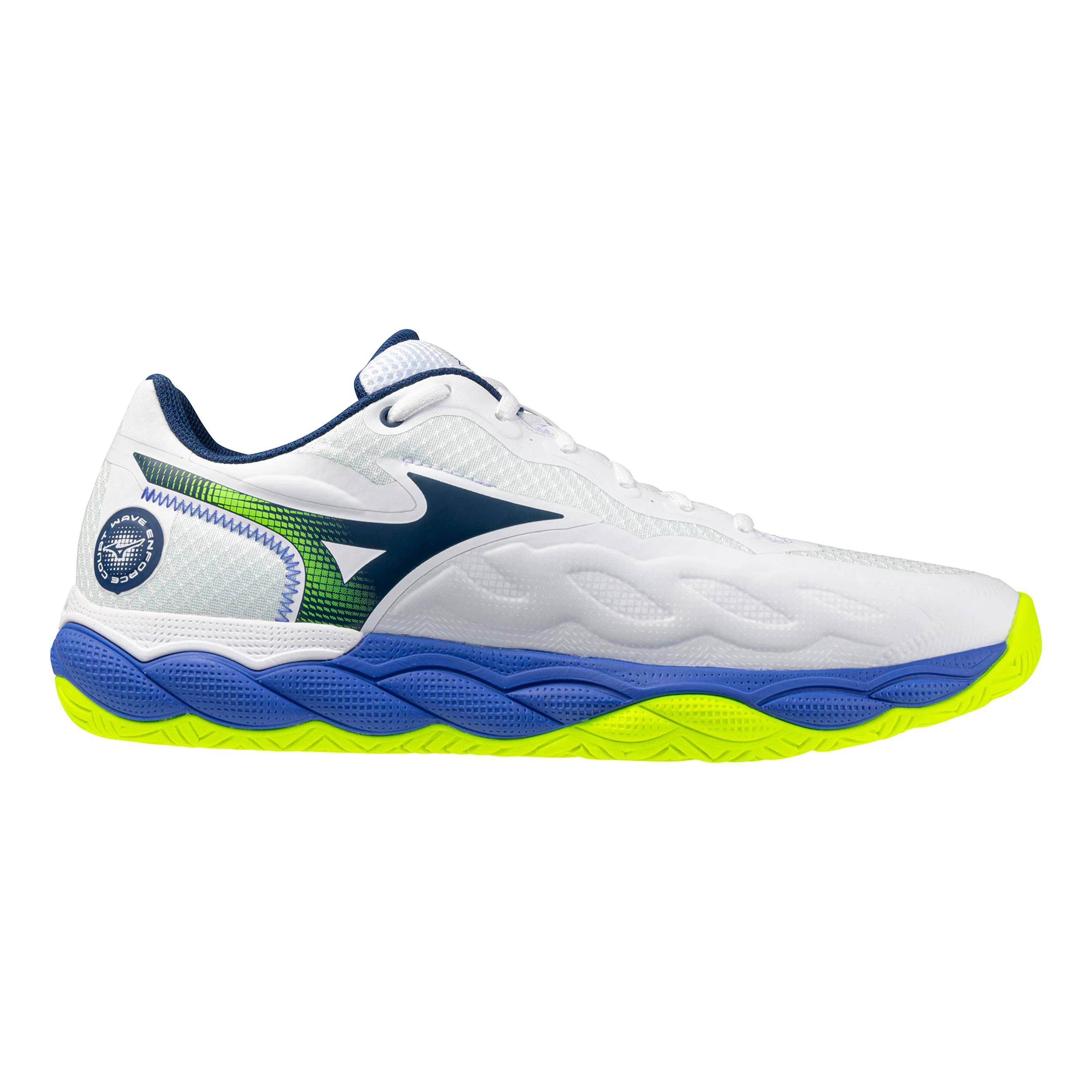 Wave Enforce Court Zapatilla todas las superficies Hombres - blanco, Azul cobalto