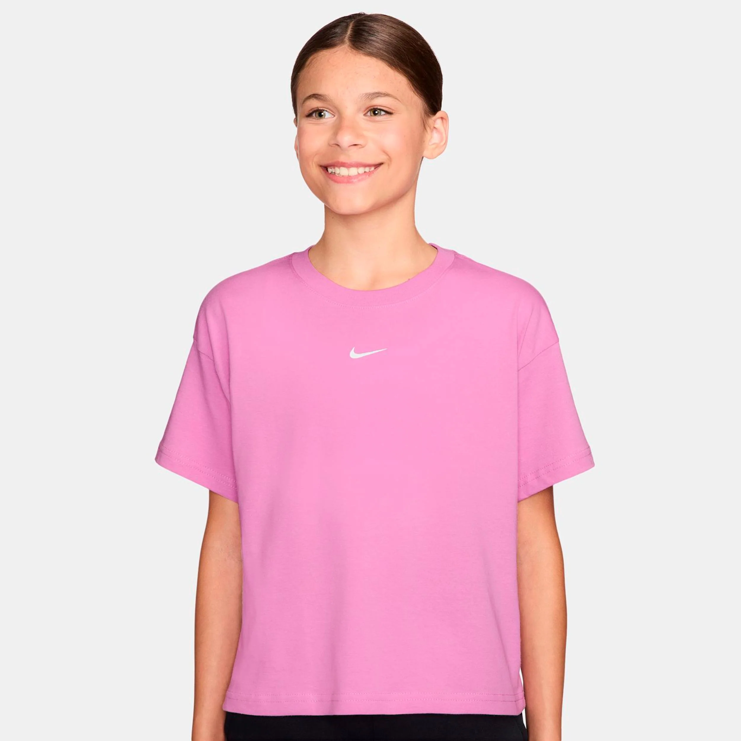 Boxy Essential Camiseta de manga corta Niños-morado