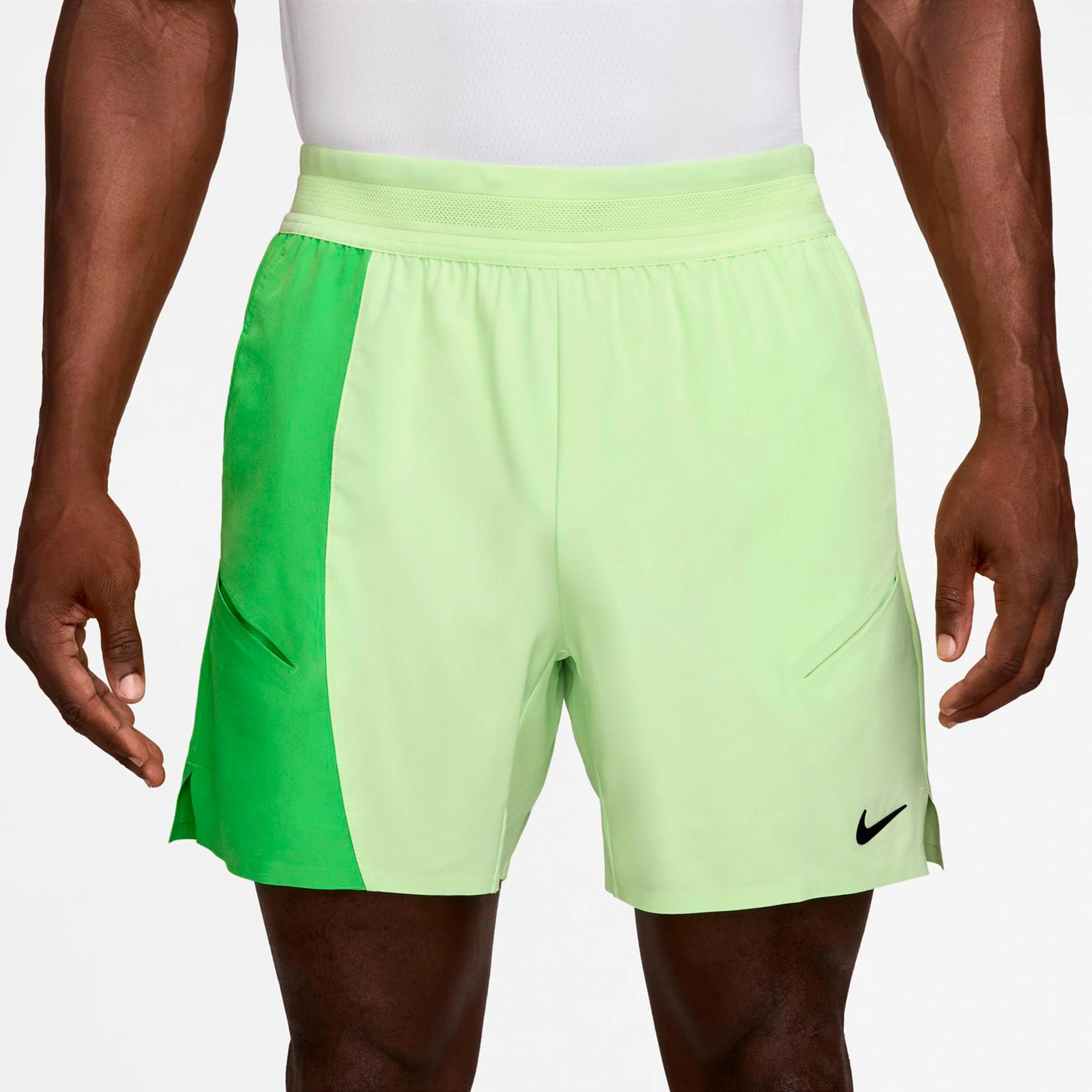 Carlos Alcaraz Court Dri-Fit Slam Shorts Hombres-verde claro, verde