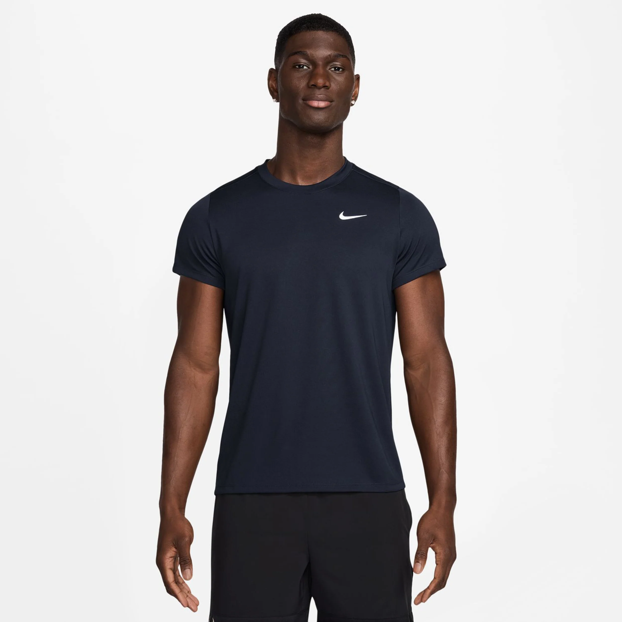 Court Dry Victory Camiseta De Manga Corta Hombres-Azul Oscuro,Blanco - Image 4
