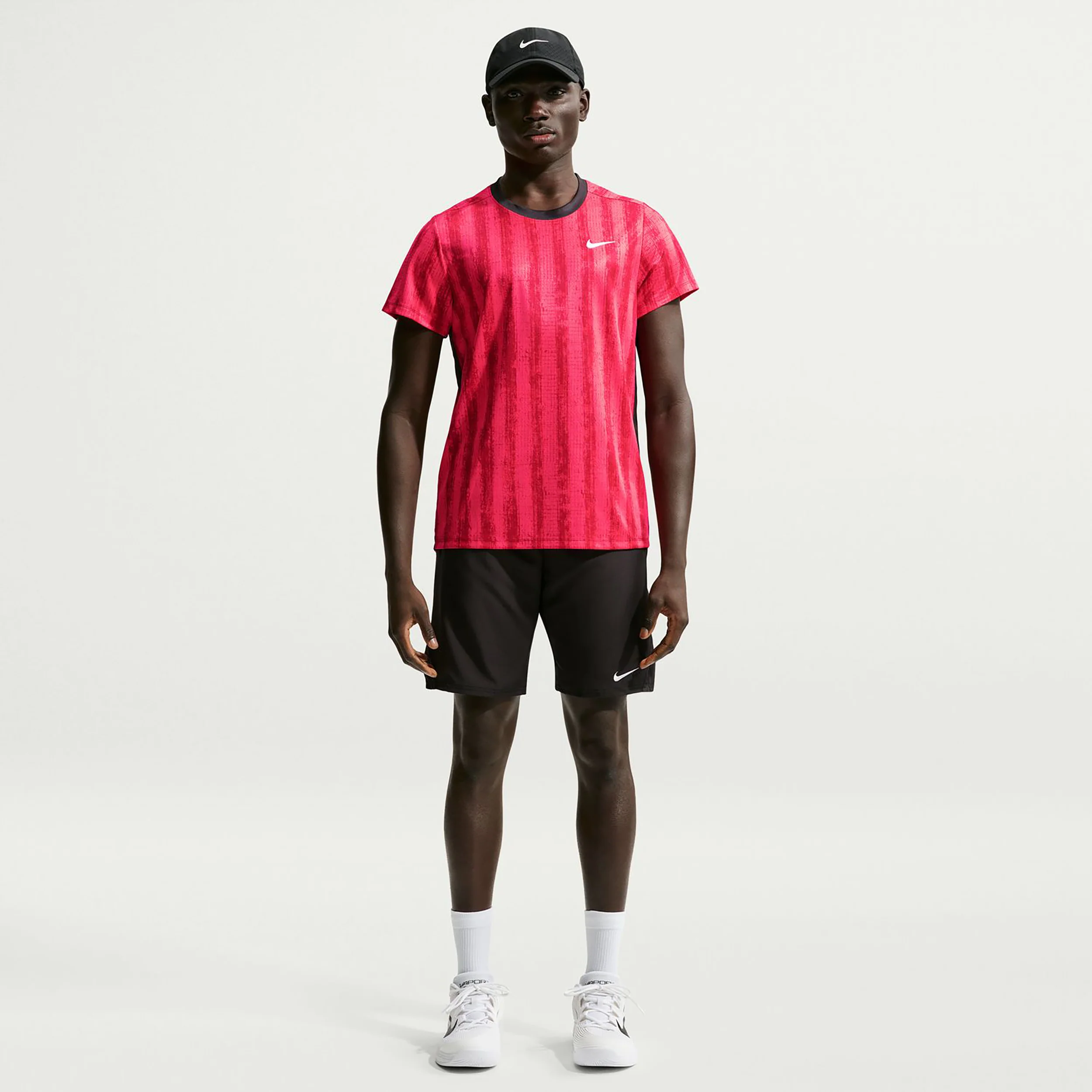 Court Victory Camiseta de manga corta Hombres - rojo, negro