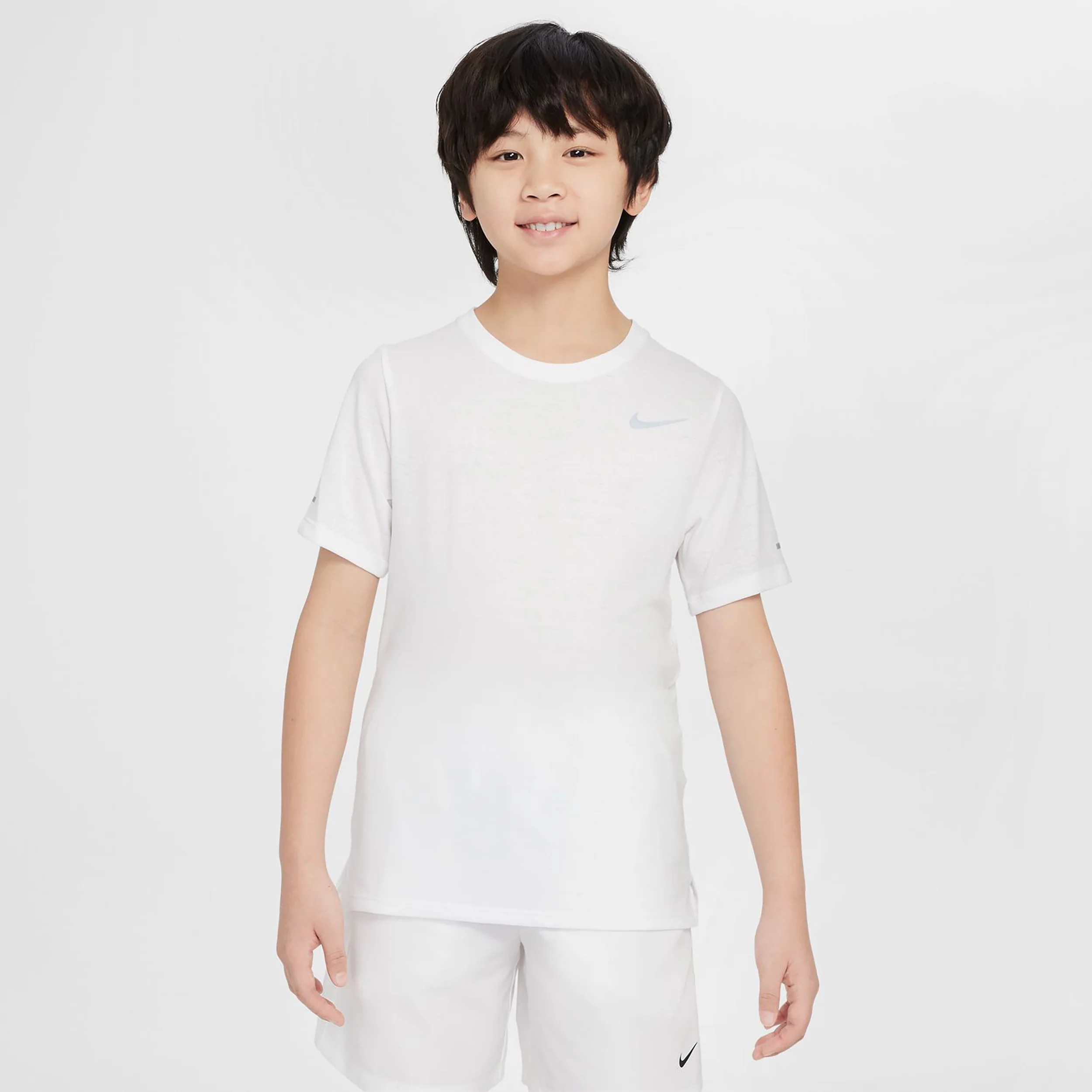 Dri-Fit Camiseta de manga corta Chicos-blanco