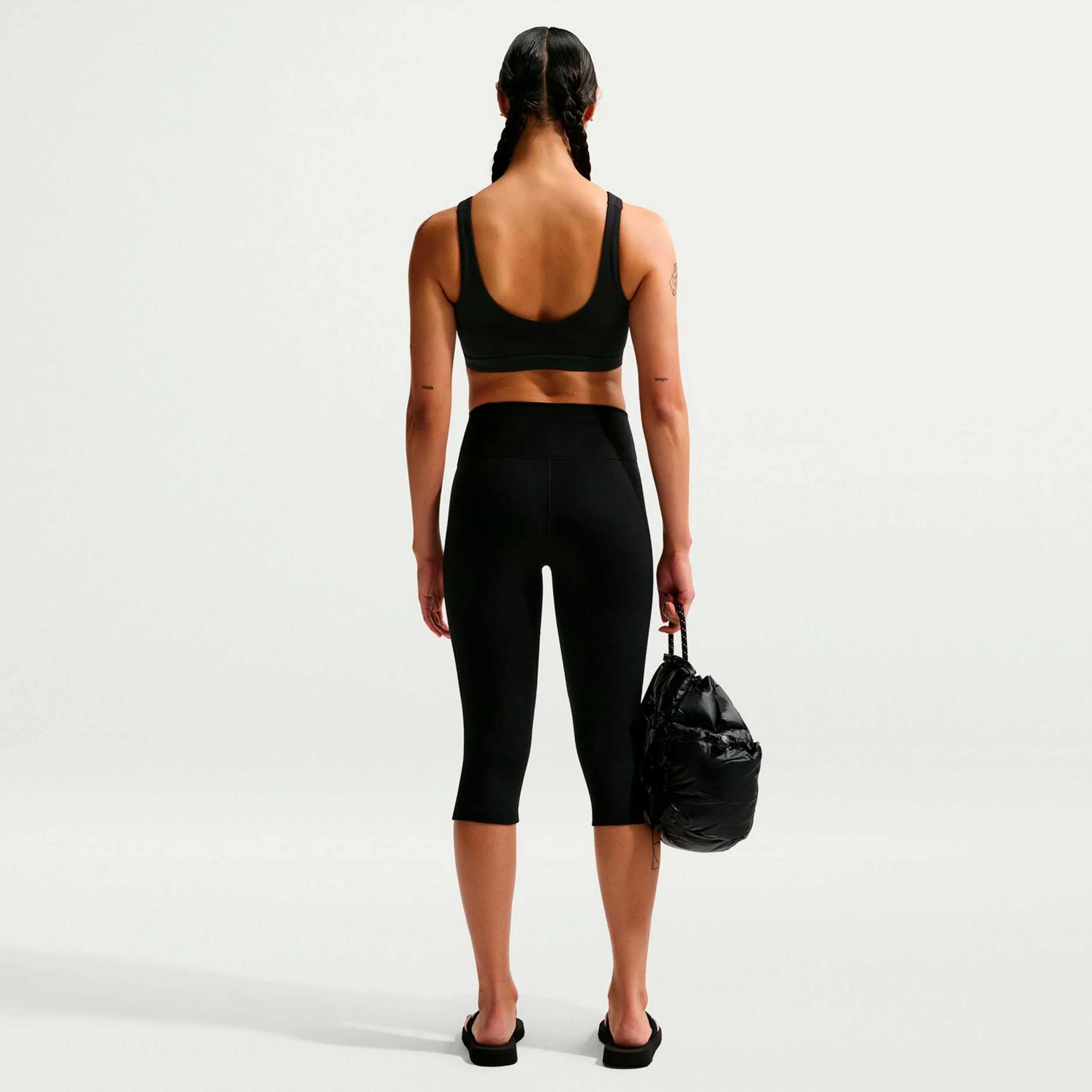 Dri-Fit One High Rise Malla Mujeres-negro - Image 3
