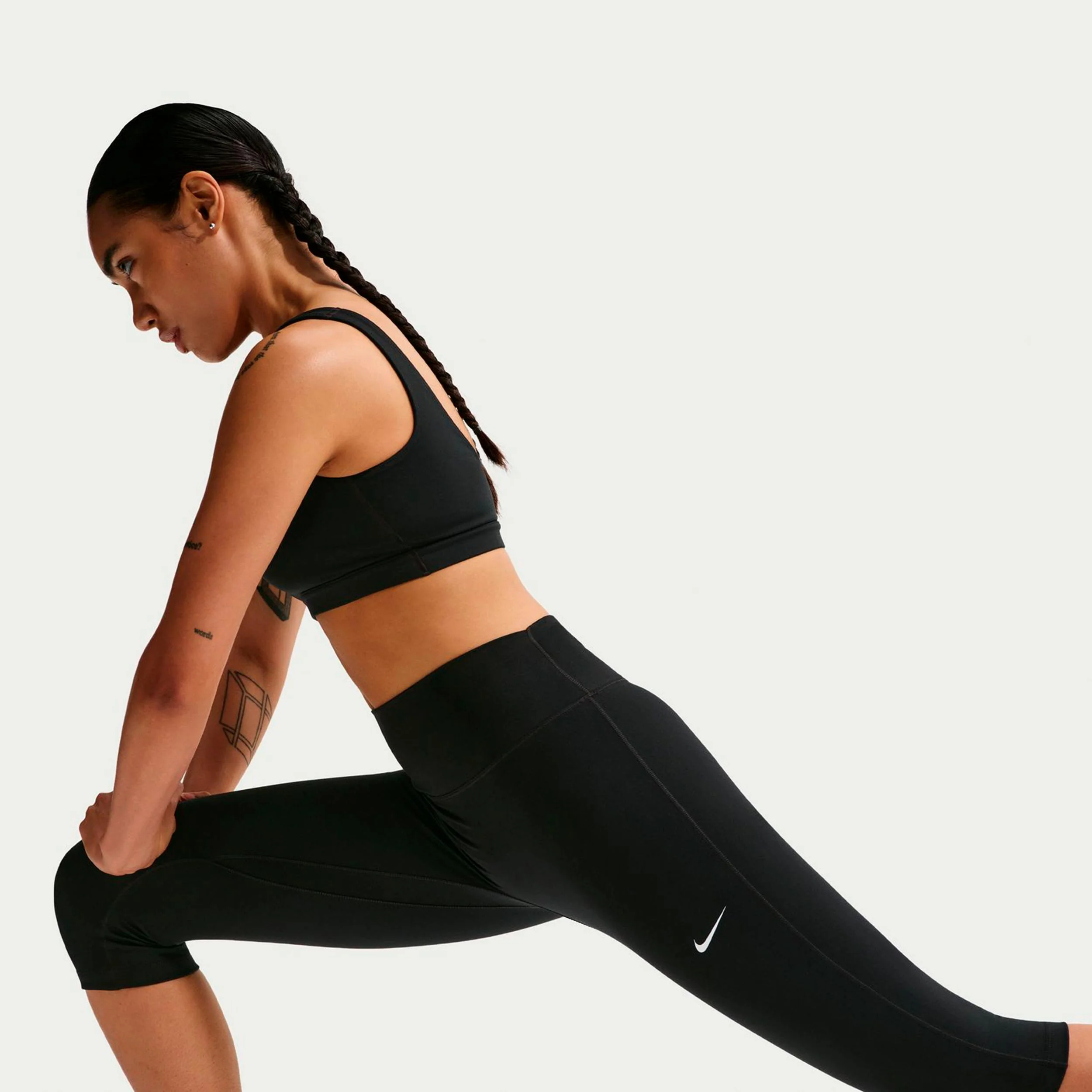 Dri-Fit One High Rise Malla Mujeres-negro - Image 5