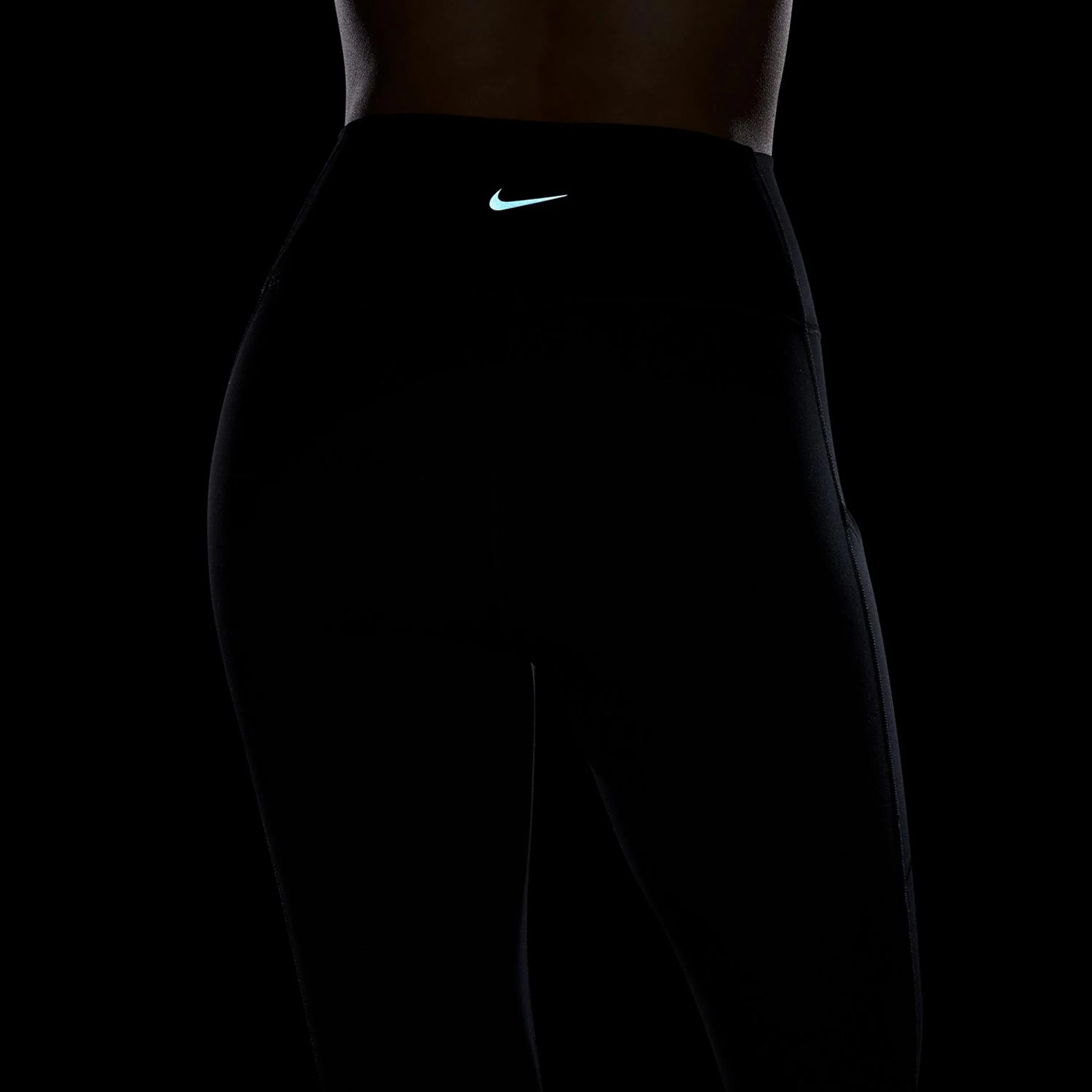 Dri-Fit One High-Waisted 7/8 Pocket Malla Mujeres-Negro - Image 11