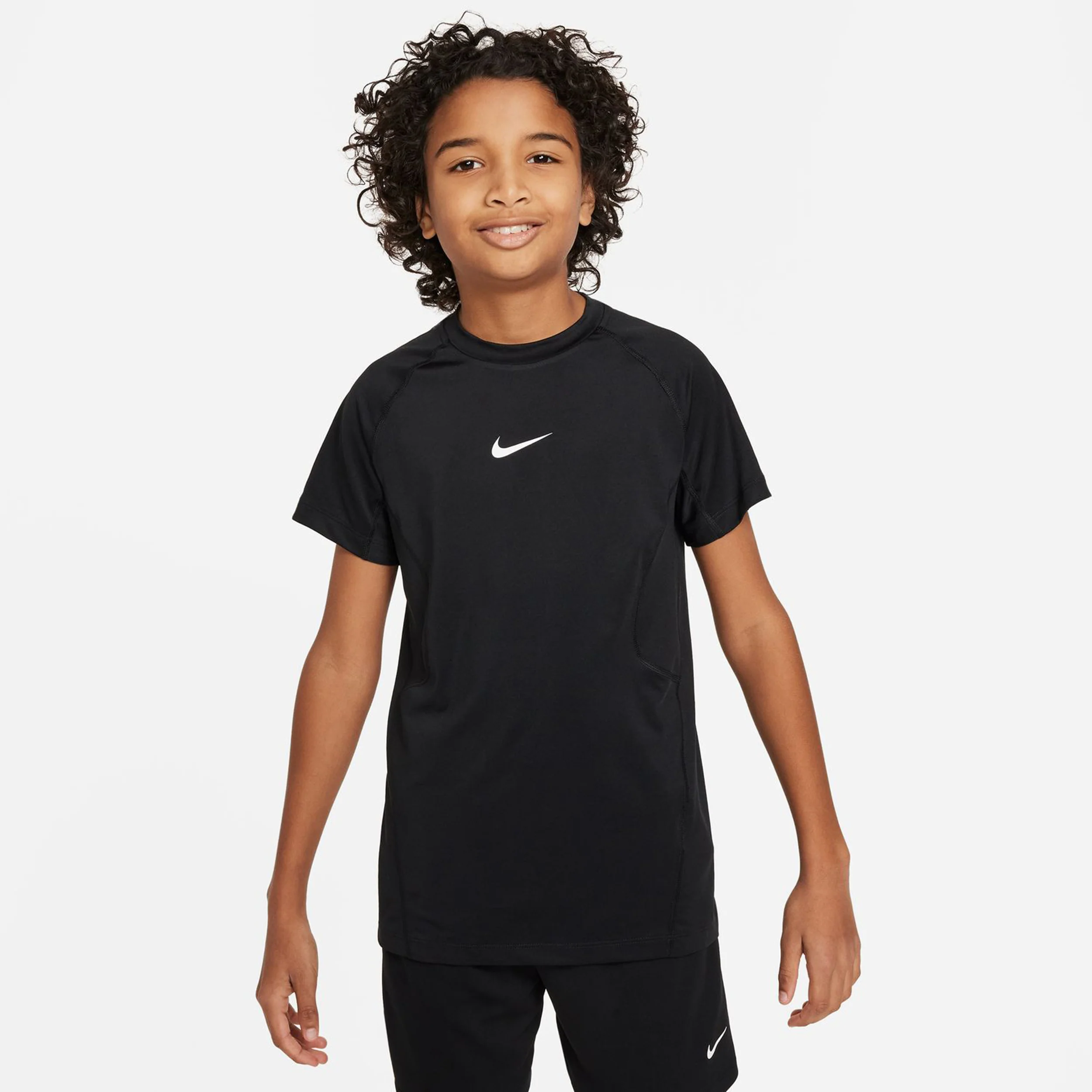 Dri-Fit Pro Camiseta De Manga Corta Chicos-Negro