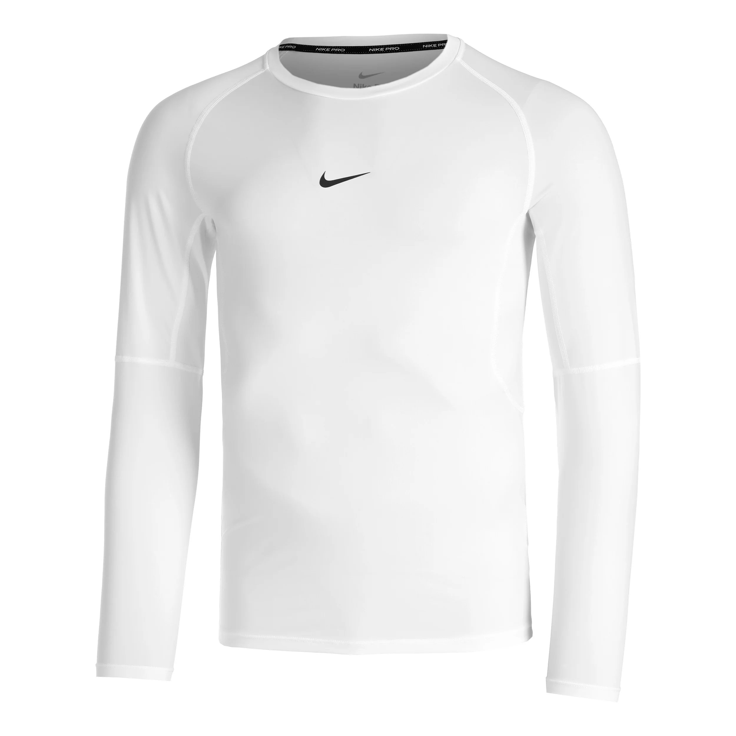 Dri-Fit Pro Tight Fitness Camiseta De Manga Larga Hombres-Blanco,Negro