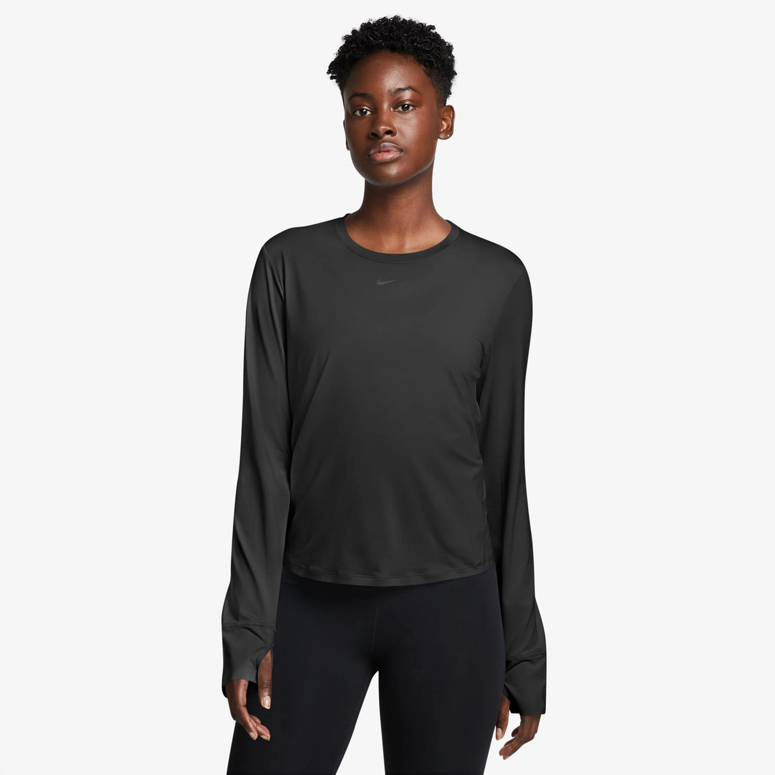 One Classic Dri-Fit Camiseta De Manga Larga Mujeres-Negro