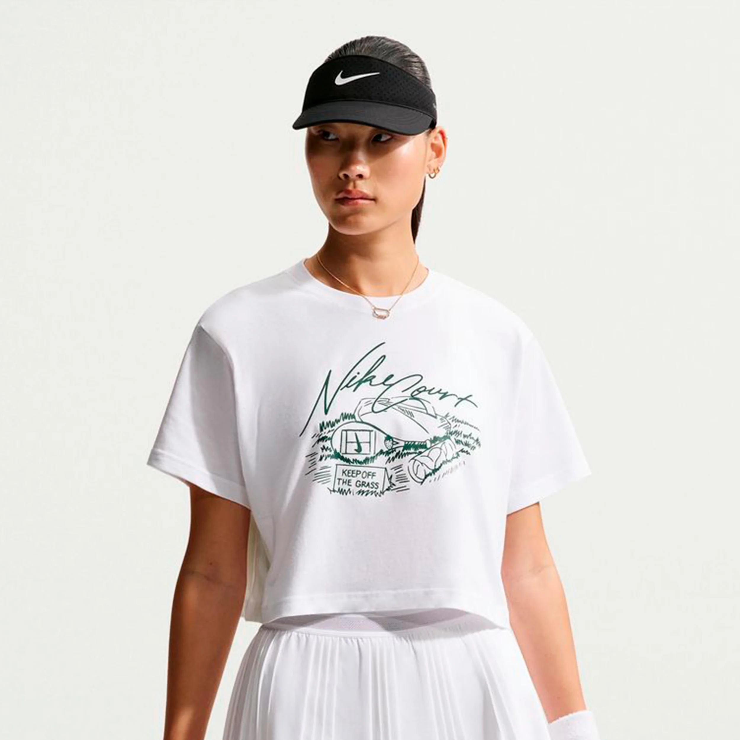 Slam Crop Camiseta de manga corta Mujeres - blanco